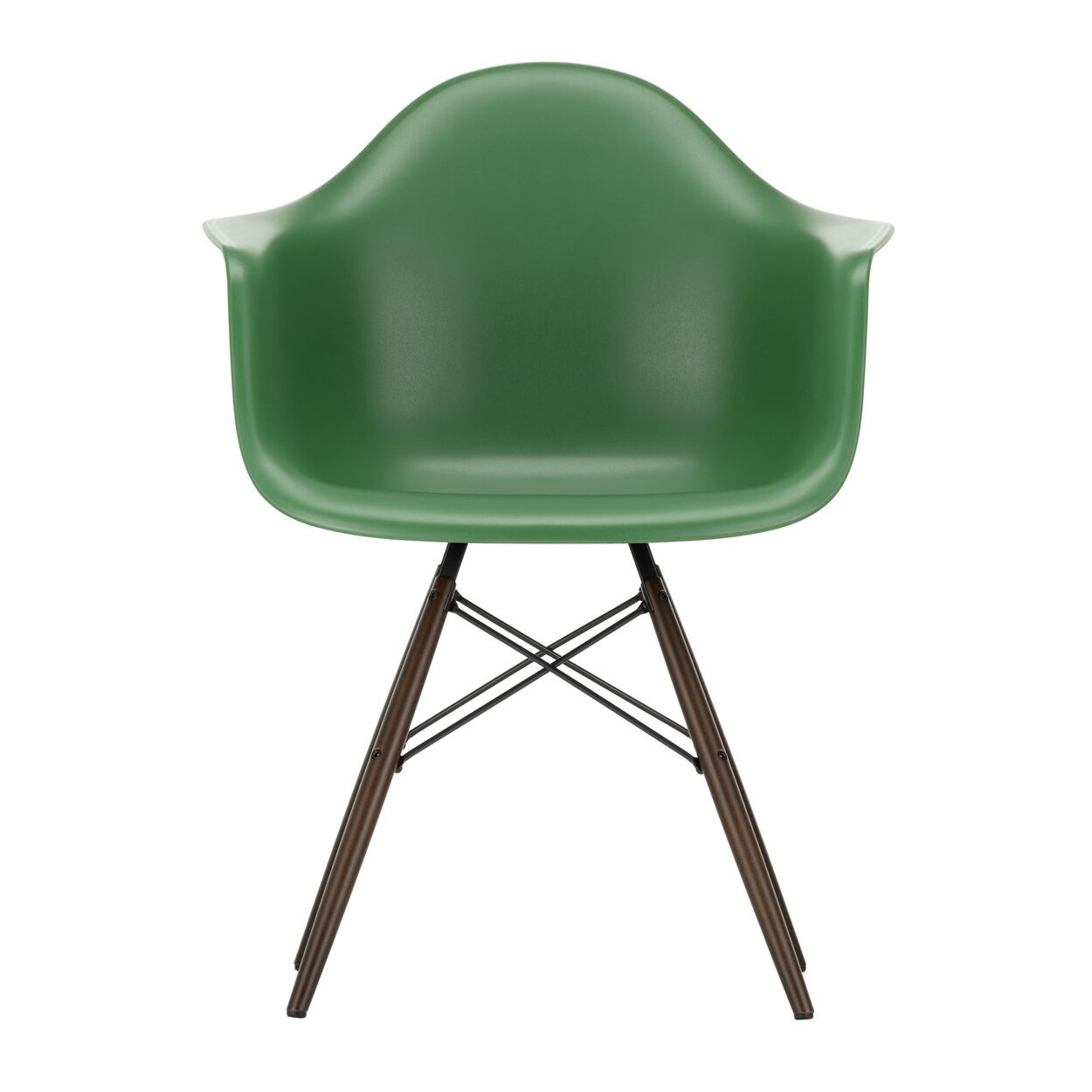 Eames Plastic Armchair DAW RE Dark Maple Base