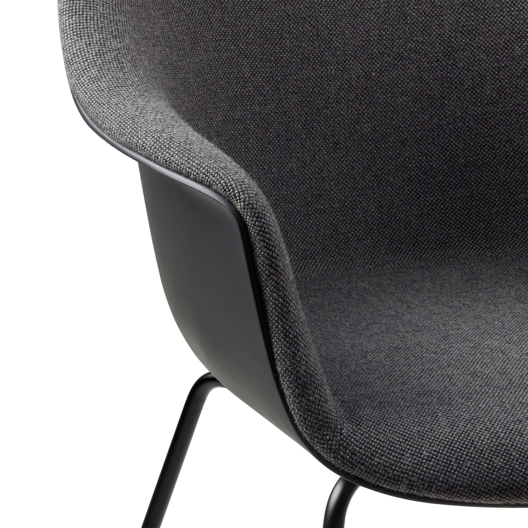 Bat Dining Chair Front Upholstered Base Conic