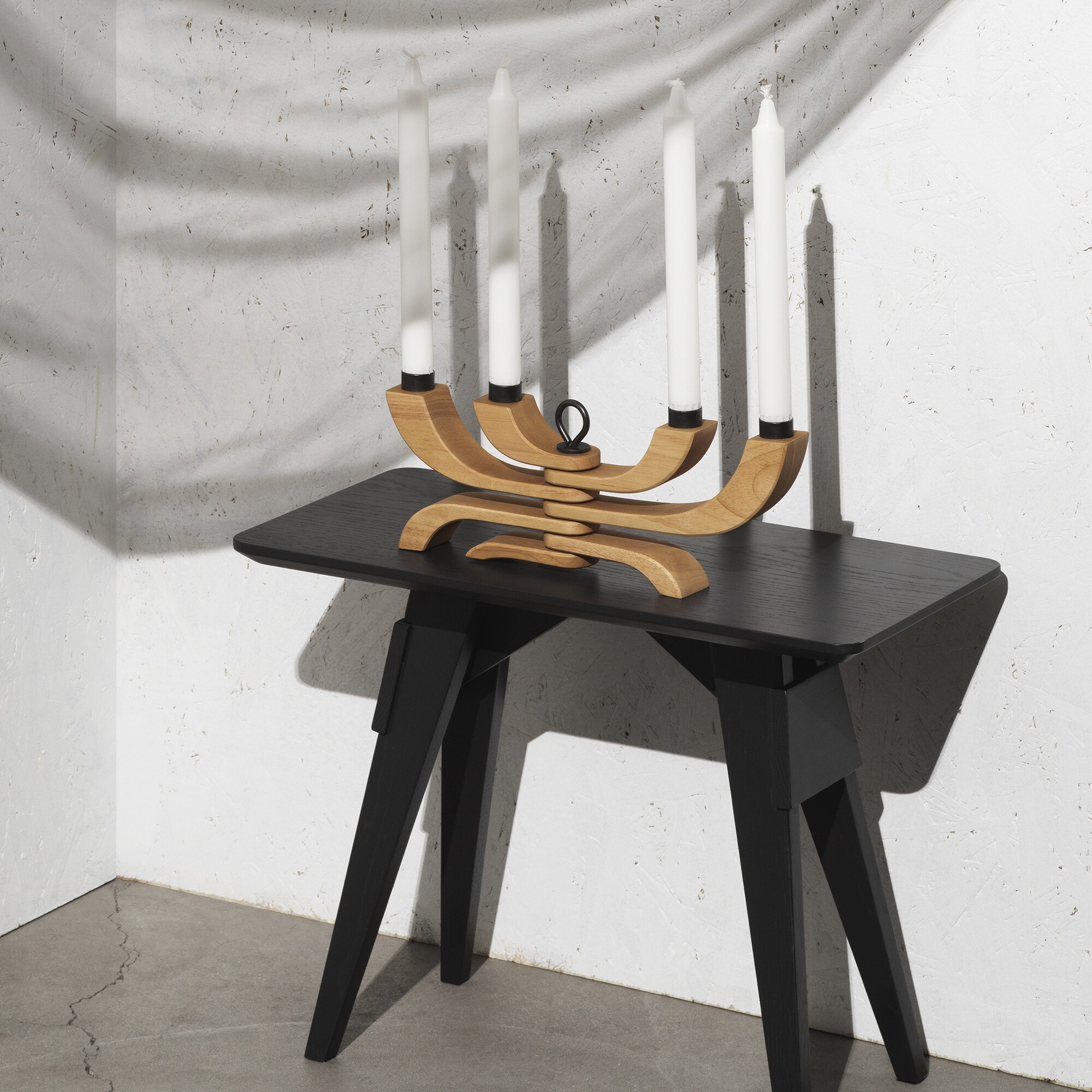 Nordic Light Wood Candle Holder