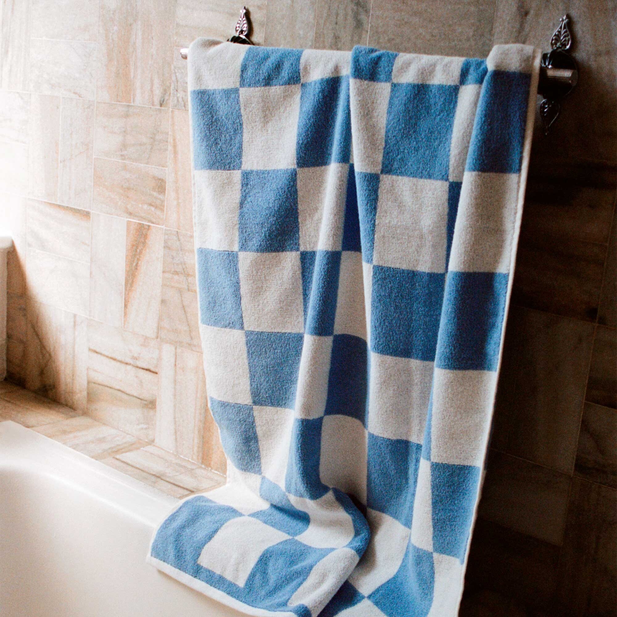 Check Bath Towel 70x136cm