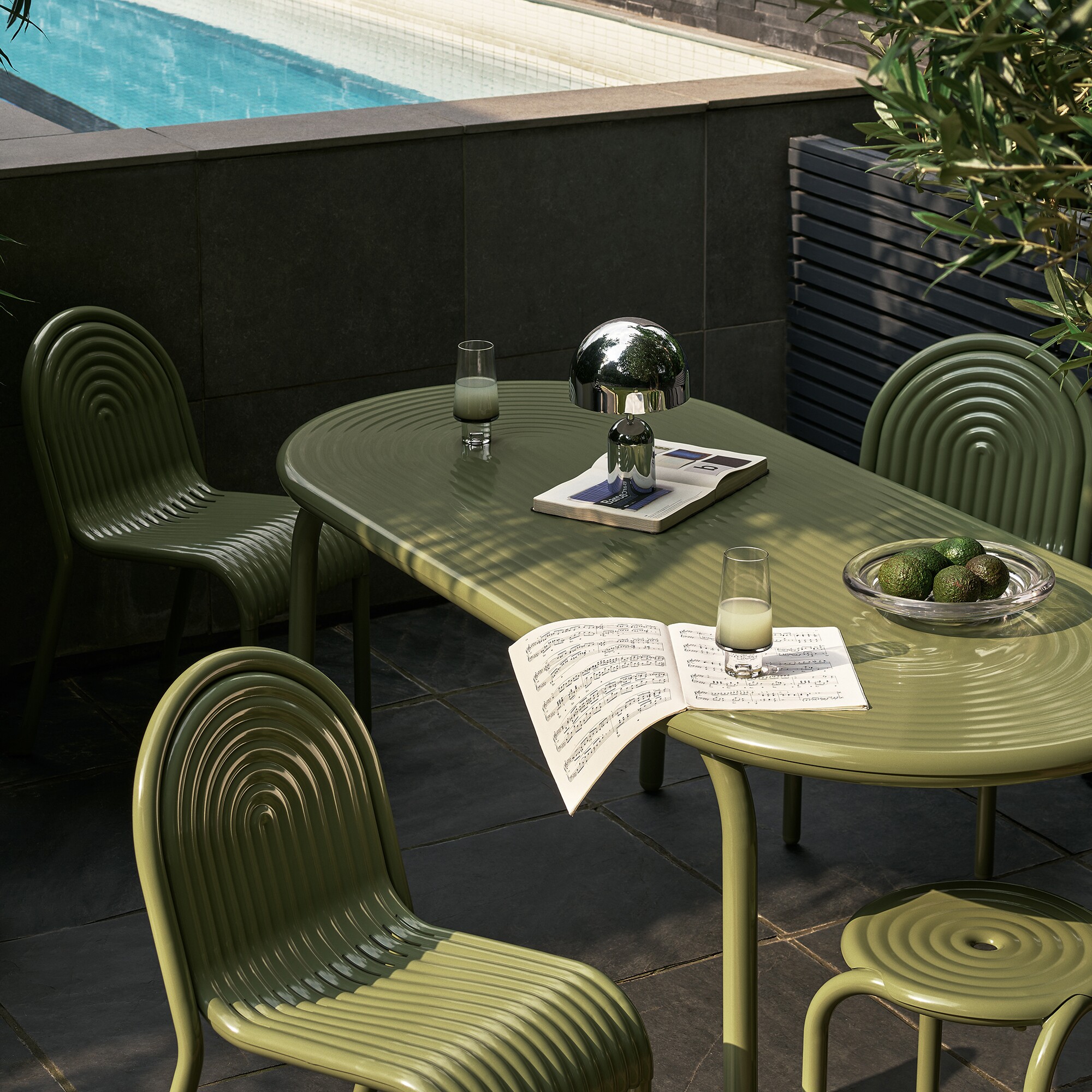 Groove Garden Table 186x86cm