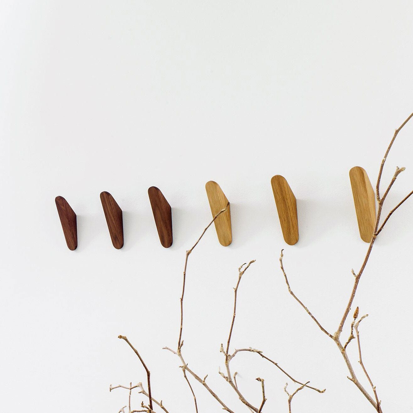 Cut Wardrobe Hooks Set Of 2