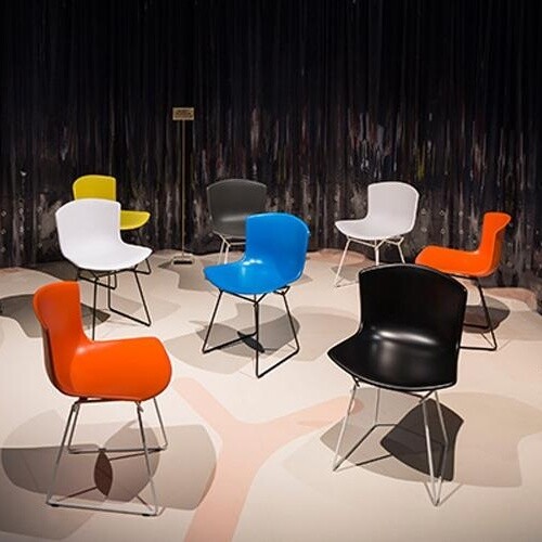 Bertoia Plastic Side Chair Frame Black