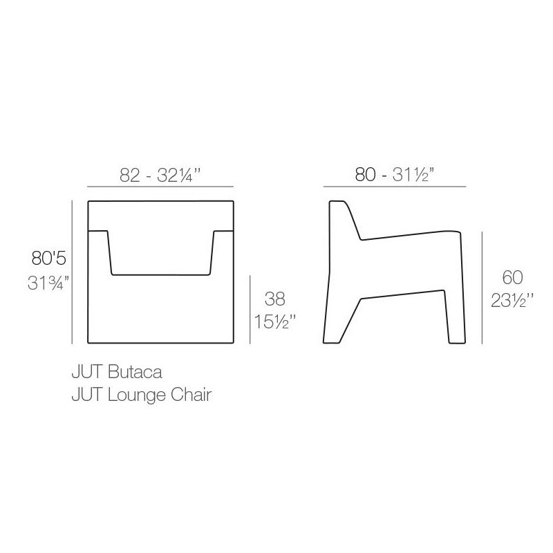 Jut Oudoor Easy Chair