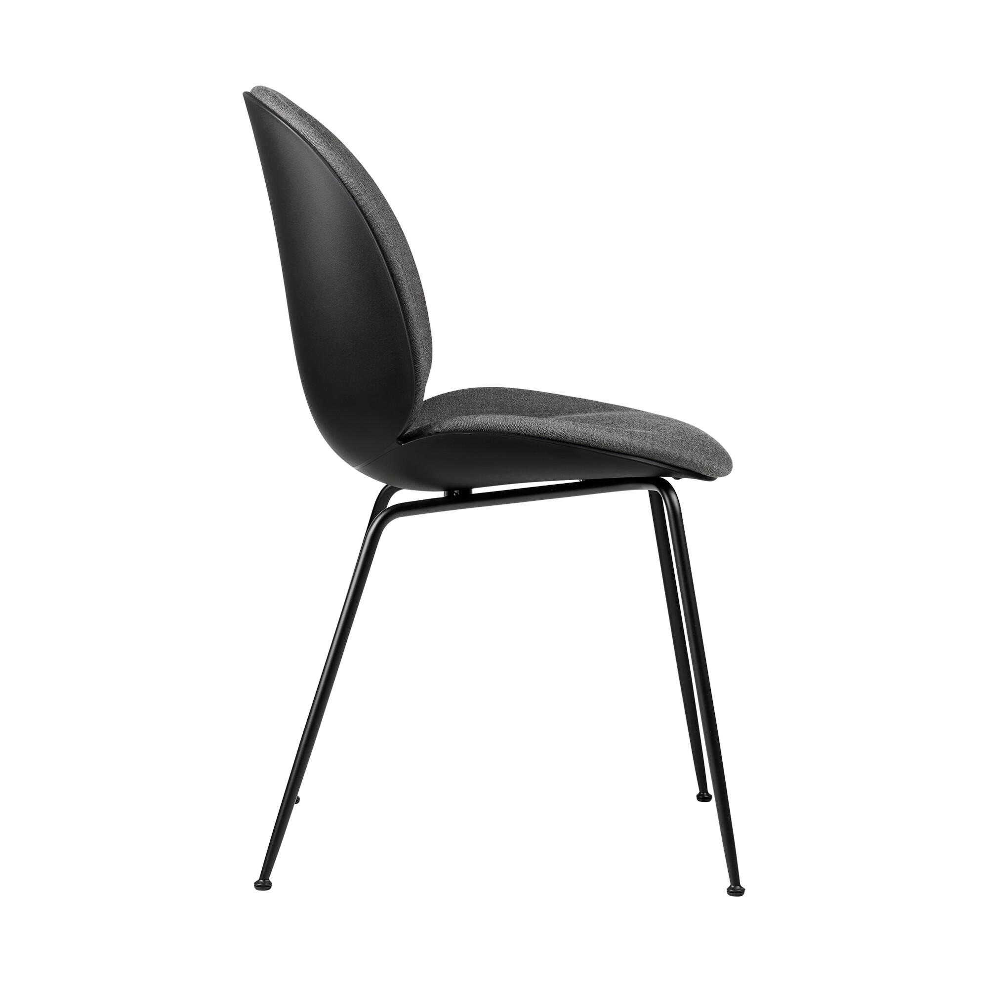 Beetle Dining Chair Front Upholstered Base Conic