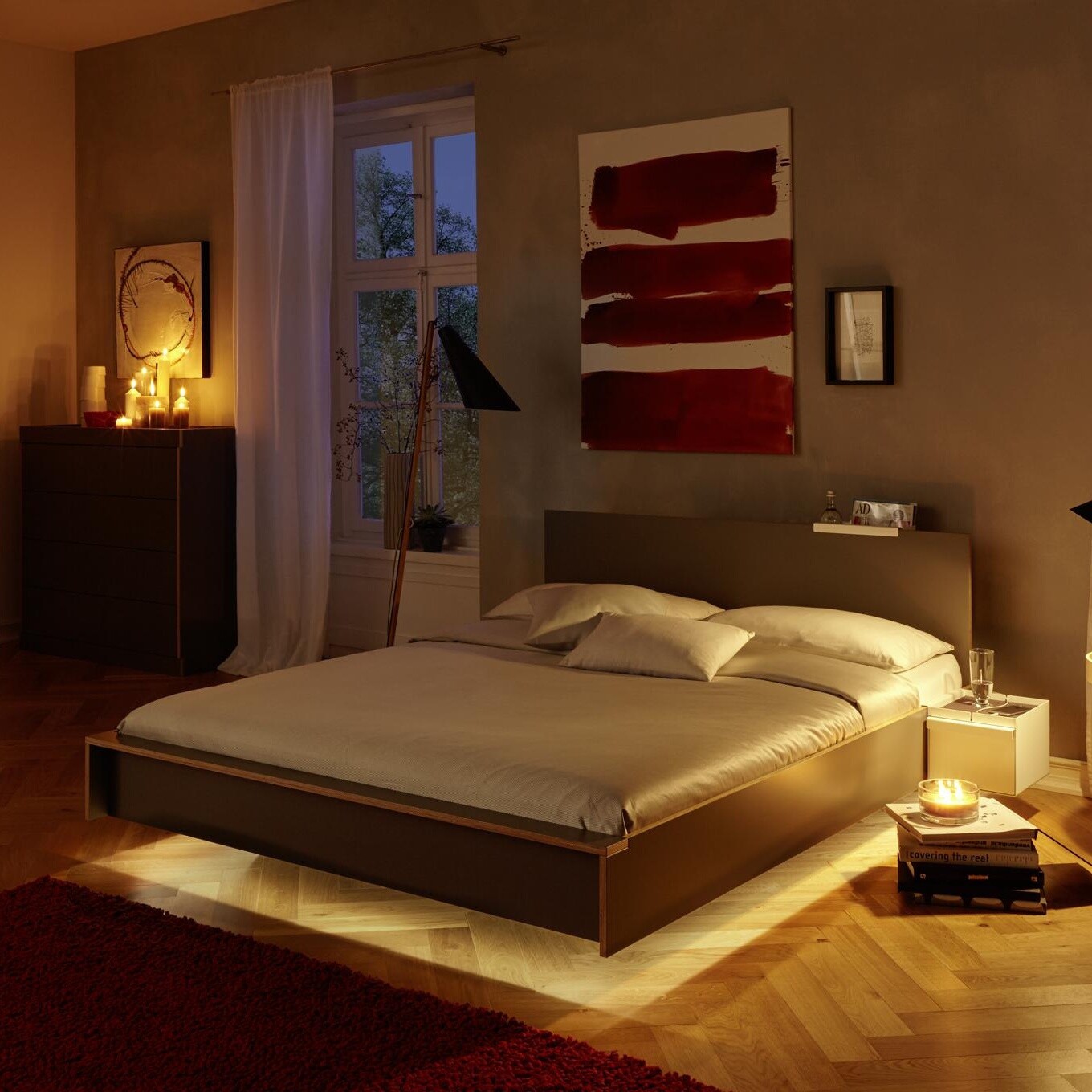 Flai Double Bed Comfort Height 180x200cm