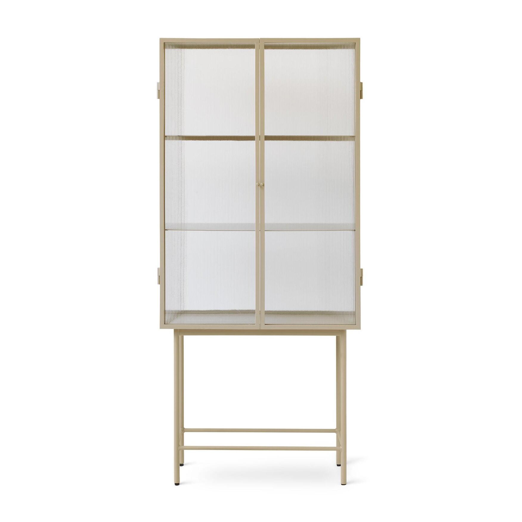 Haze Vitrine Cabinet Reeded Glass