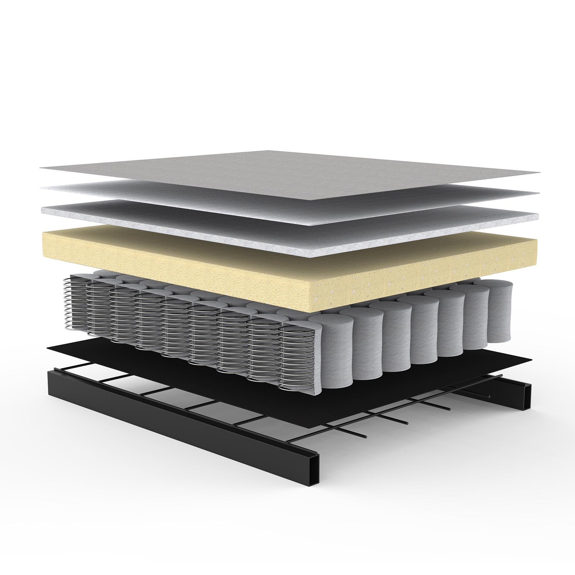 Ghia Sofa Bed Fabric with Leather Legs Chromed Steel