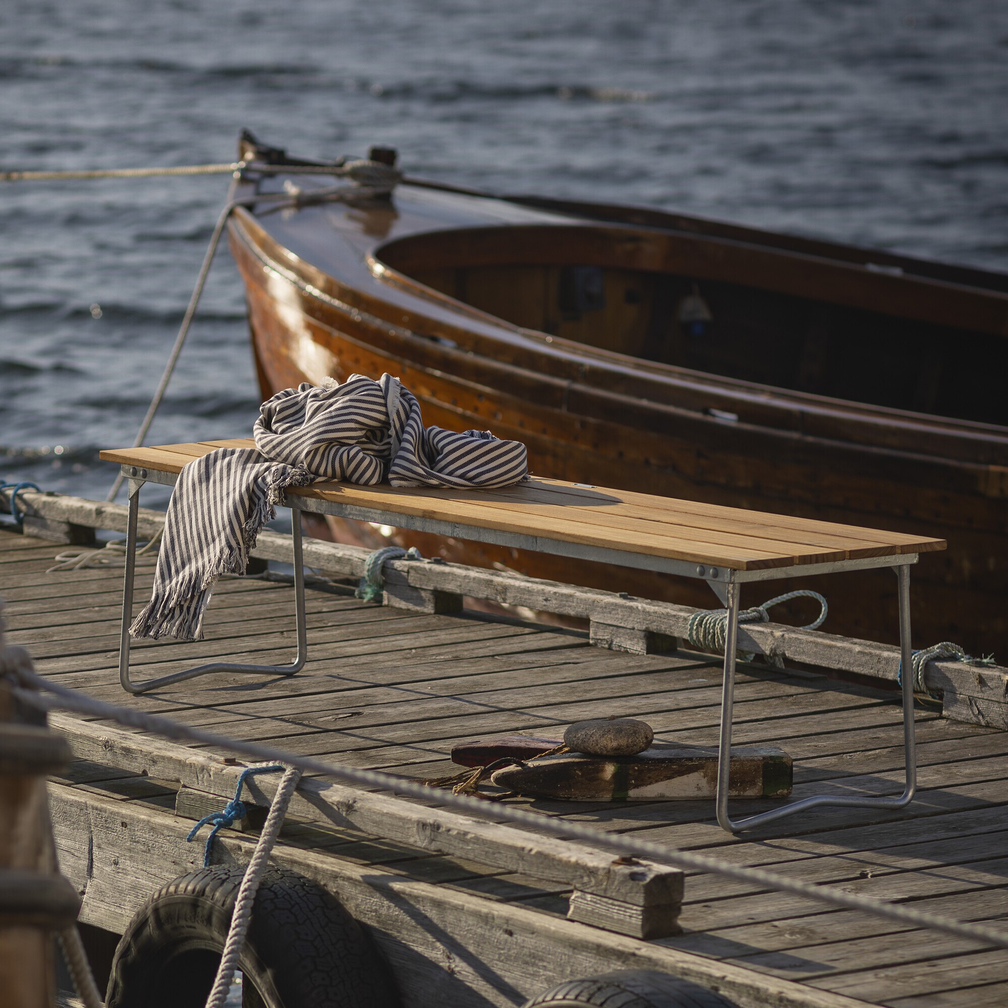 9 Garden Bench Foldable 170x40cm Teak