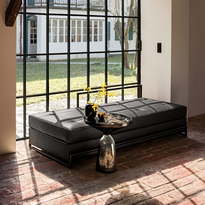 Bell Side Table Brass Marble