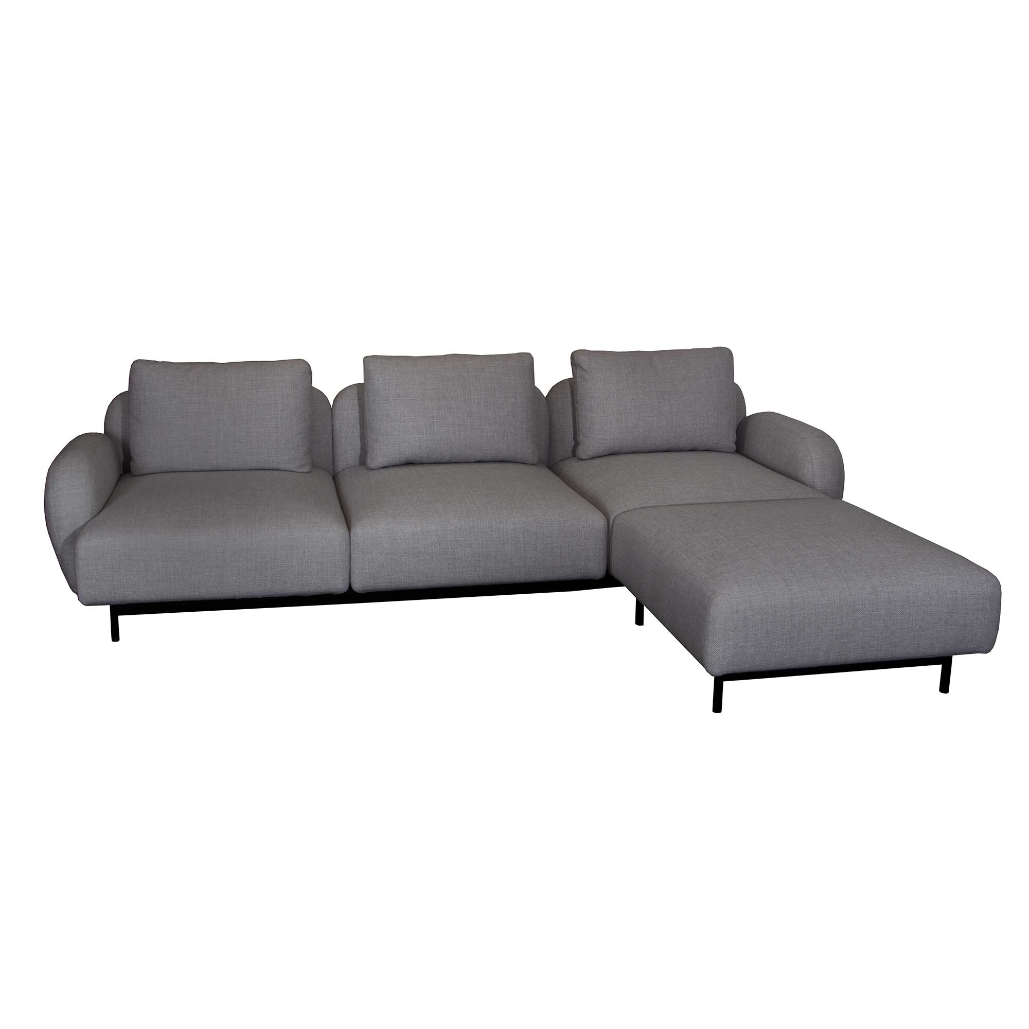 Aura 3 Seater Sofa with Ottoman
