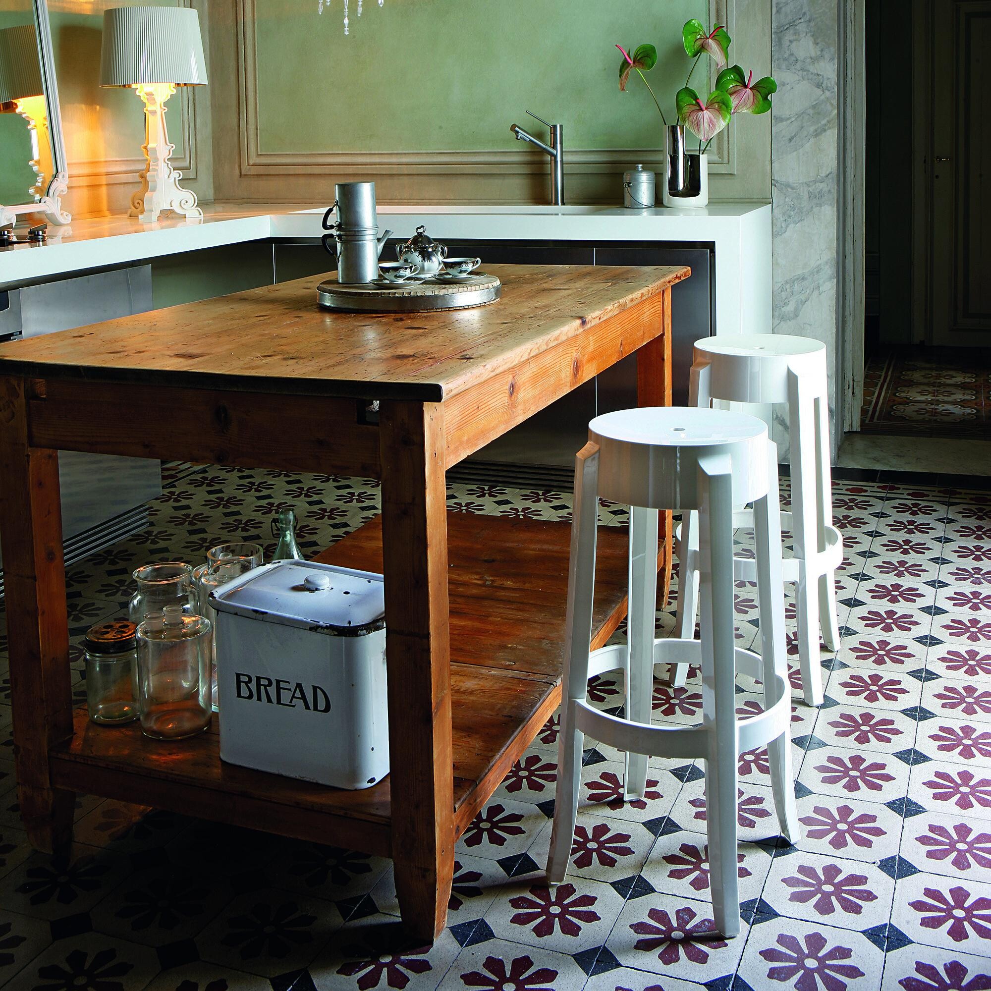 Charles Ghost Stool 75cm