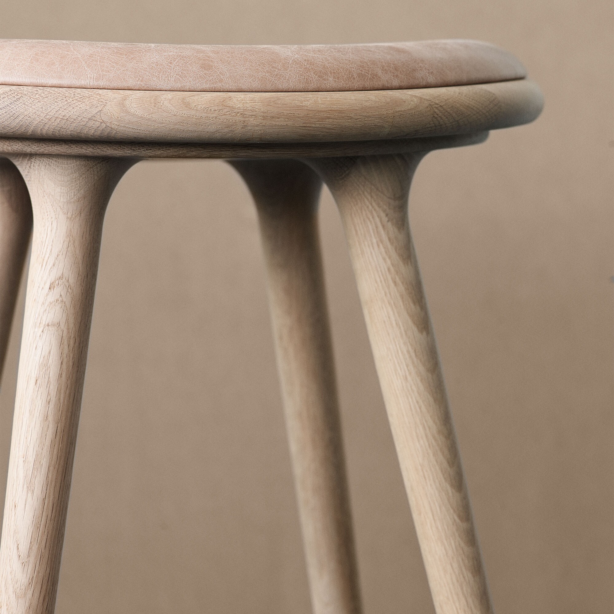 High Stool Oak Base H 74cm