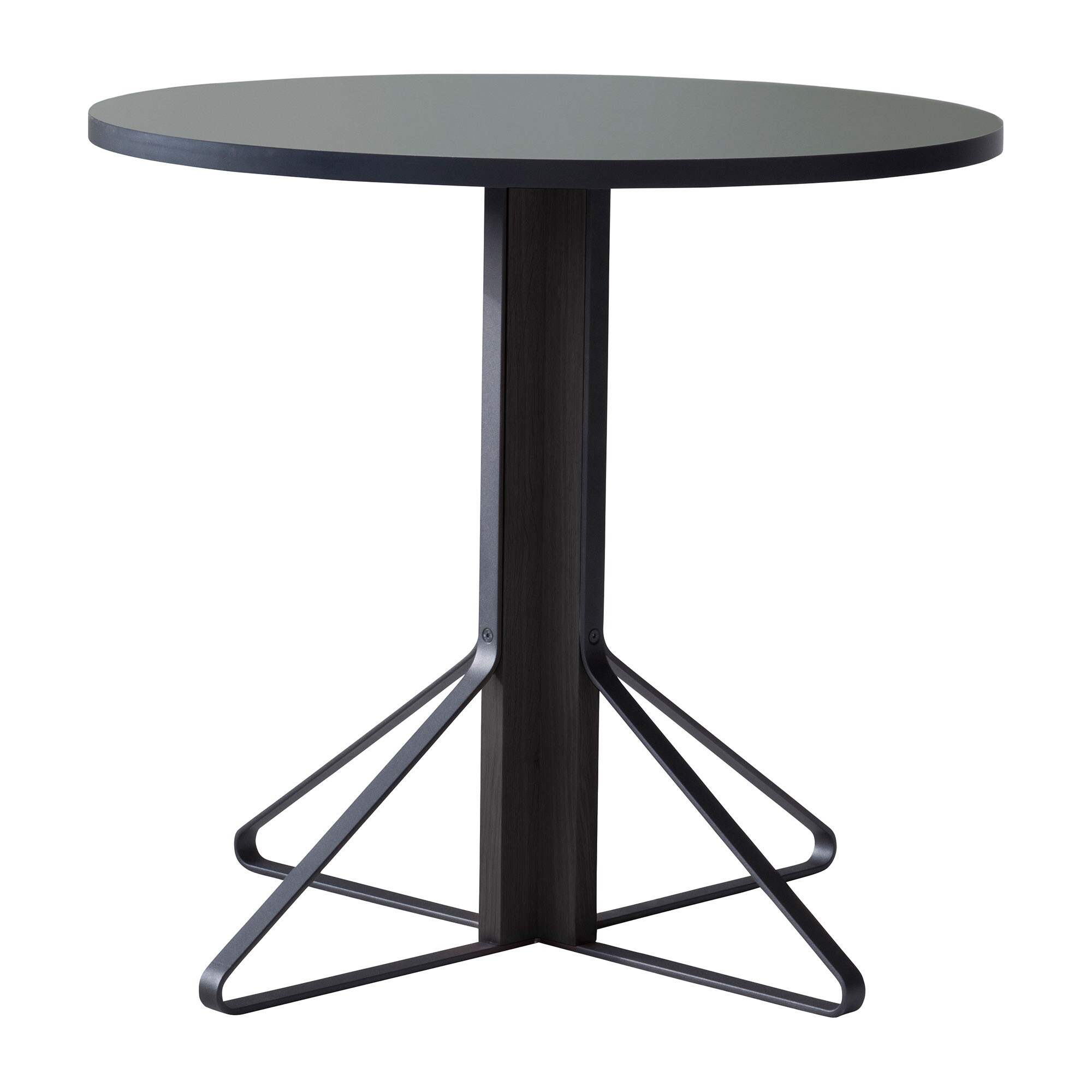 Kaari REB003 Table Black Oak Ø80cm