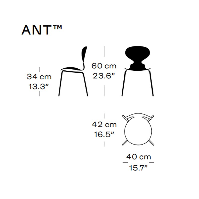 Ant™ Kid's Chair Chromed