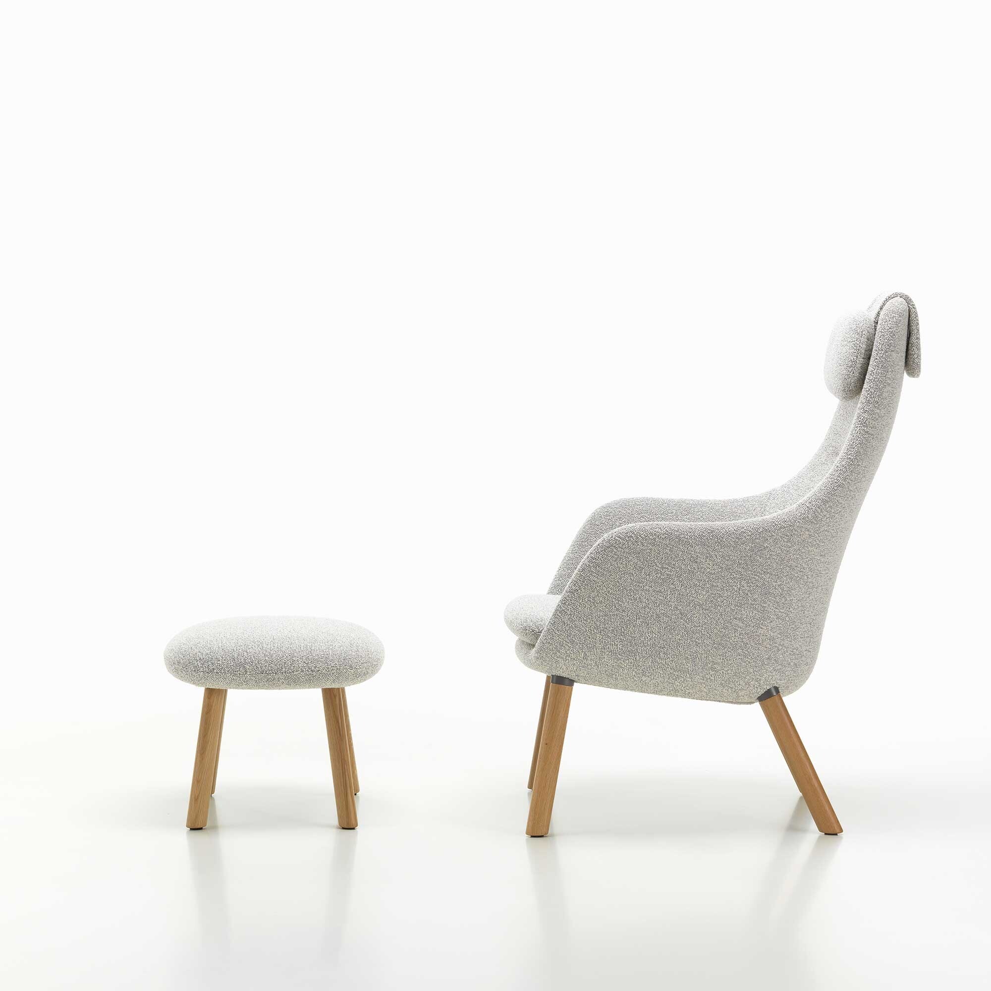 HAL Lounge Lounge Chair & Ottoman Fabric