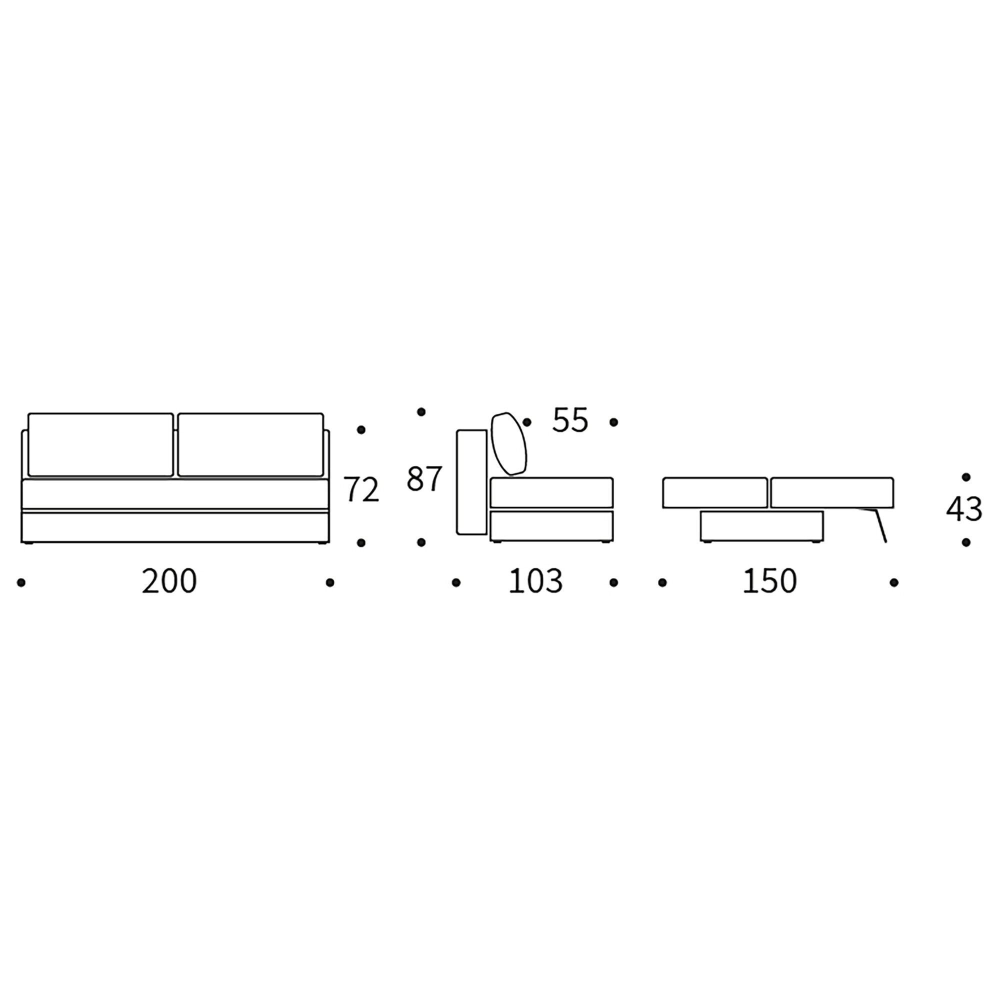 ILB 400 Sofa Bed 200x103cm