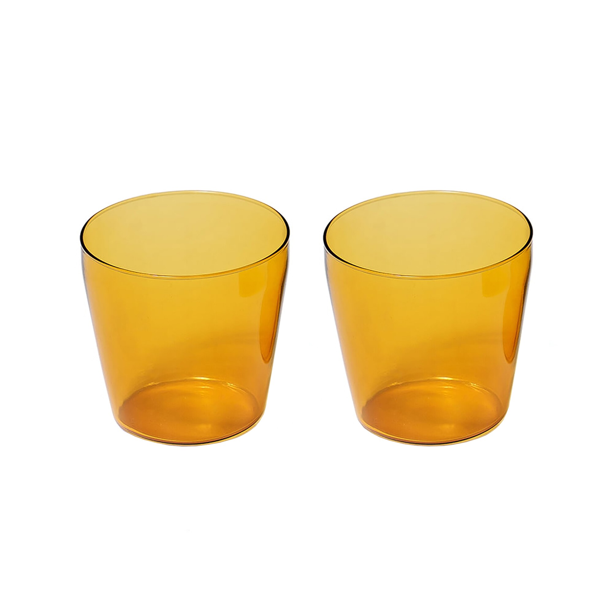 Milk Drinking Glass Set of 2
