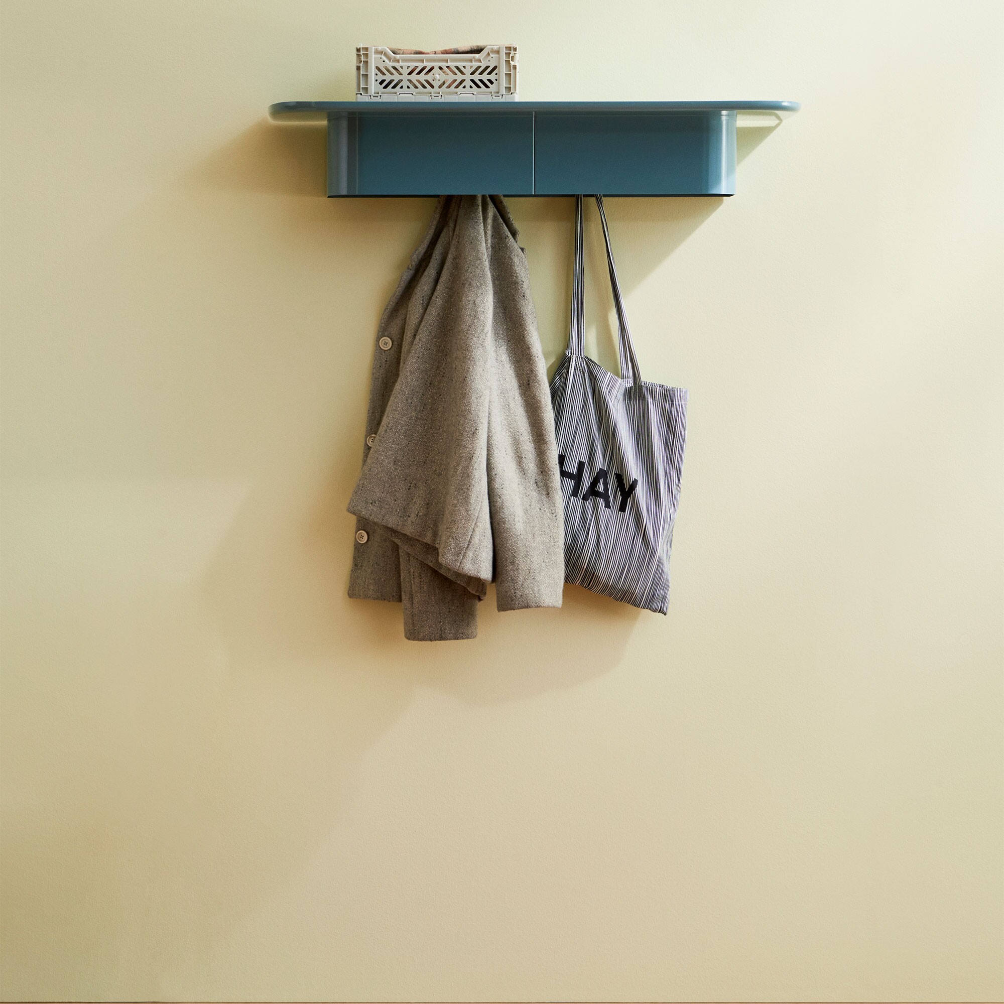 Korpus Wall Shelf with Coat Hook L