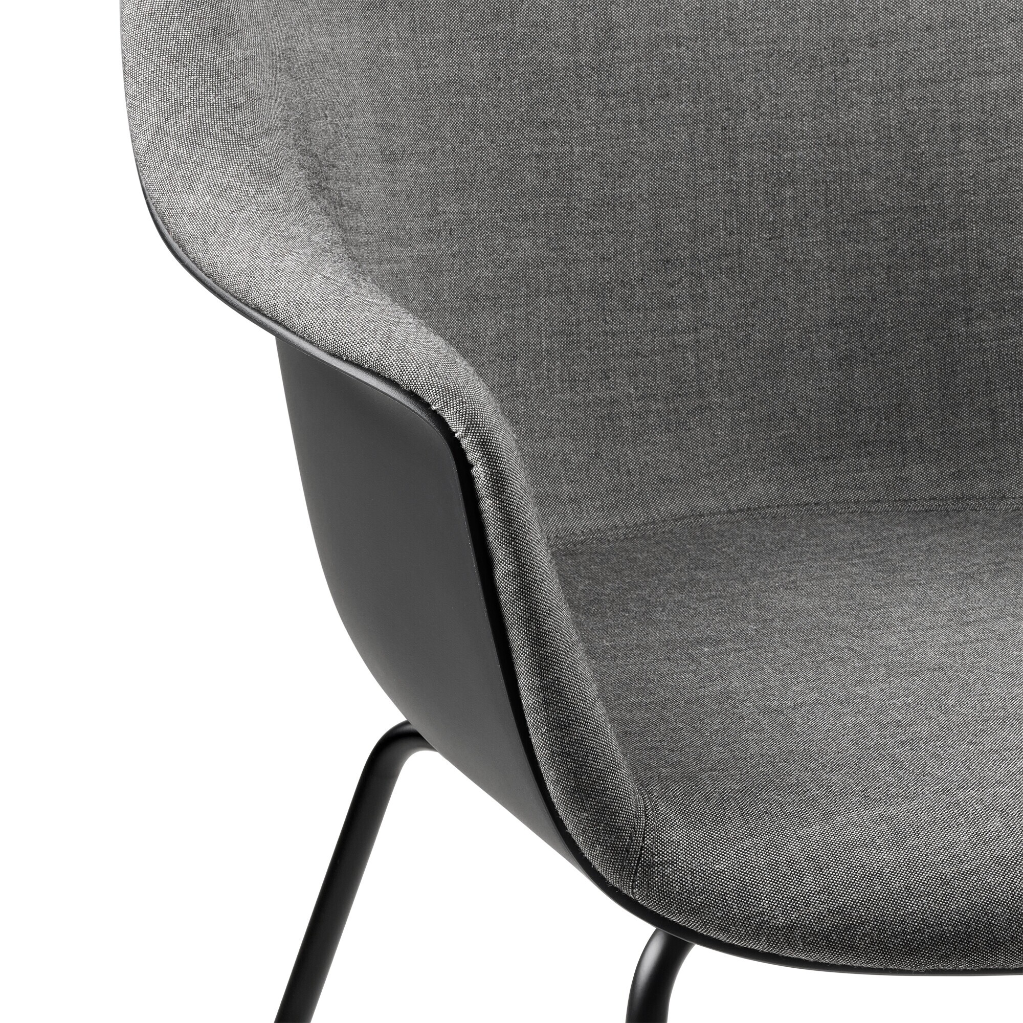 Bat Dining Chair Front Upholstered Base Conic