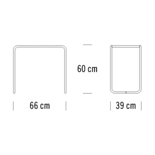 B 9 Side Table Glass