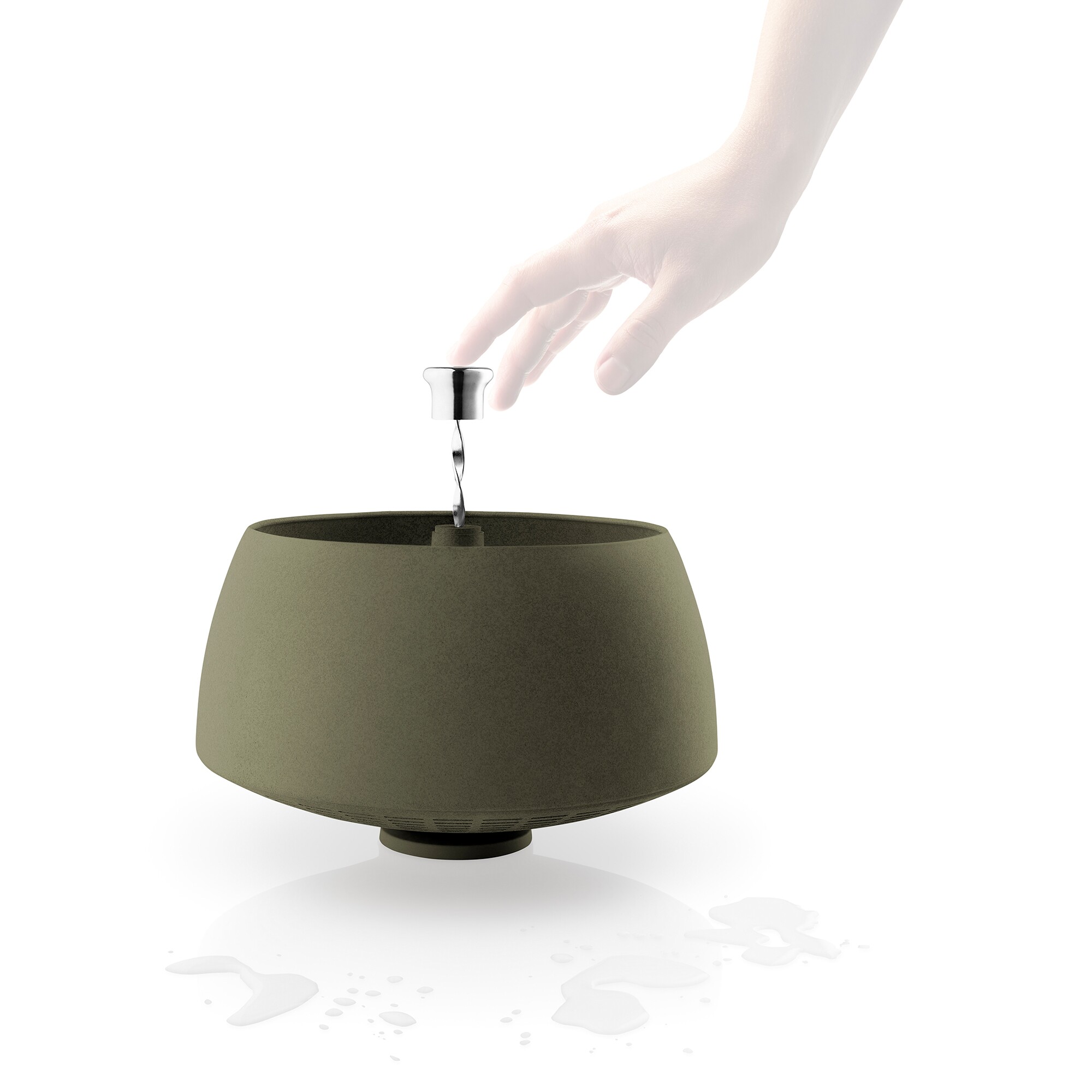 Green Tool Spinning Colander