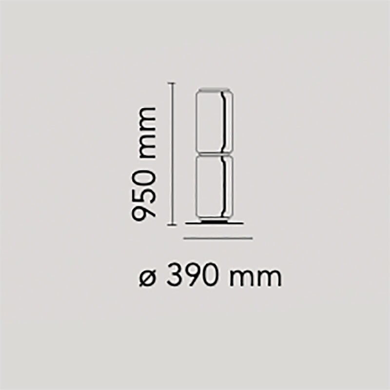 Noctambule Low Cylinders Small Base LED Floor Lamp