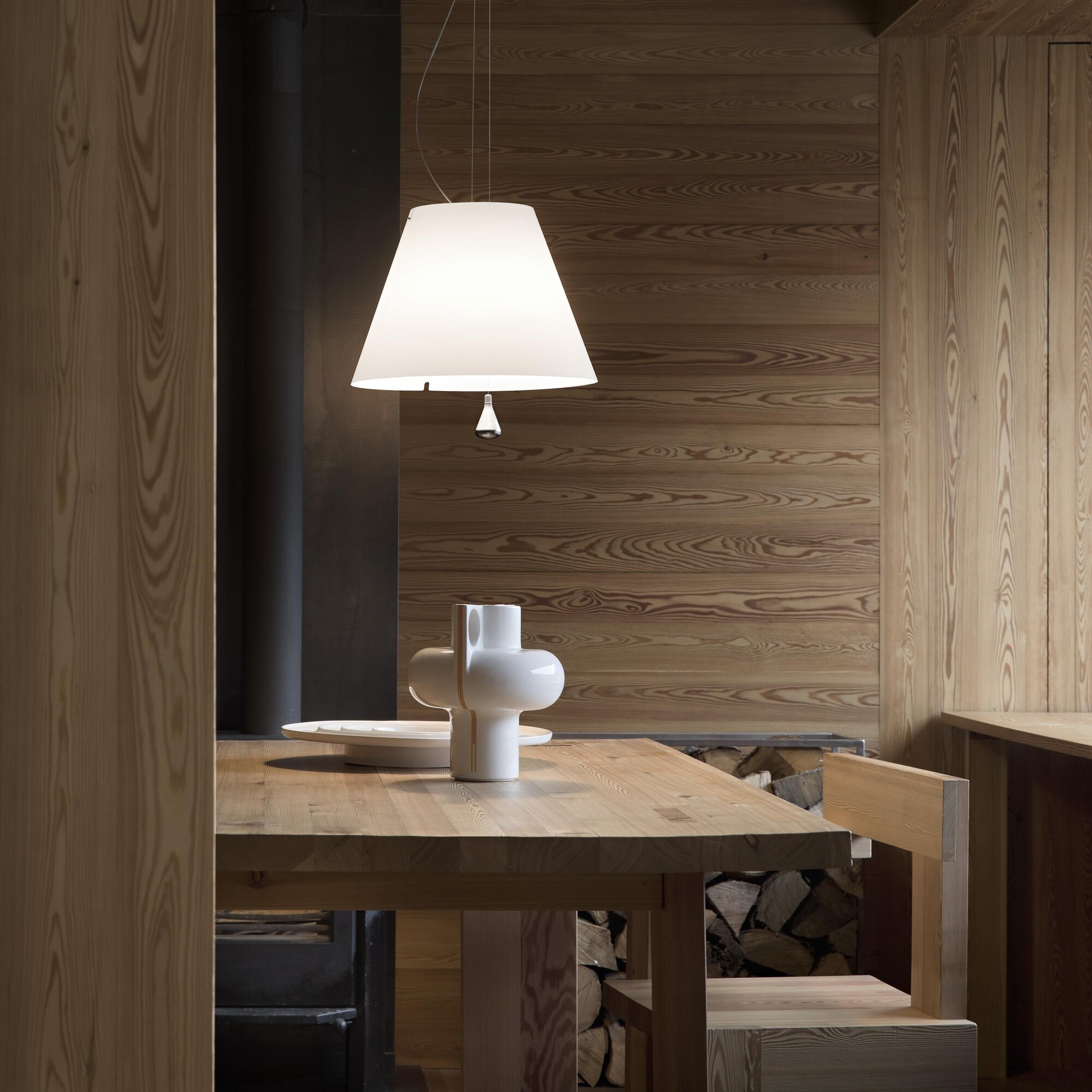 Costanza Suspended Lamp with Counterweight Ø 40cm