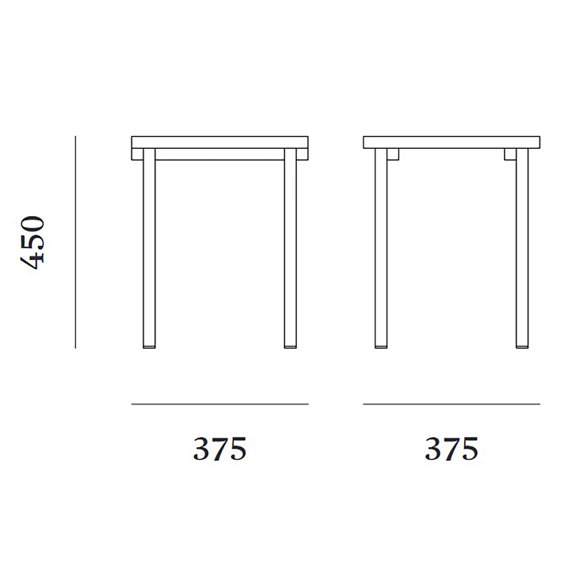 19 Outdoors Stool H 45cm