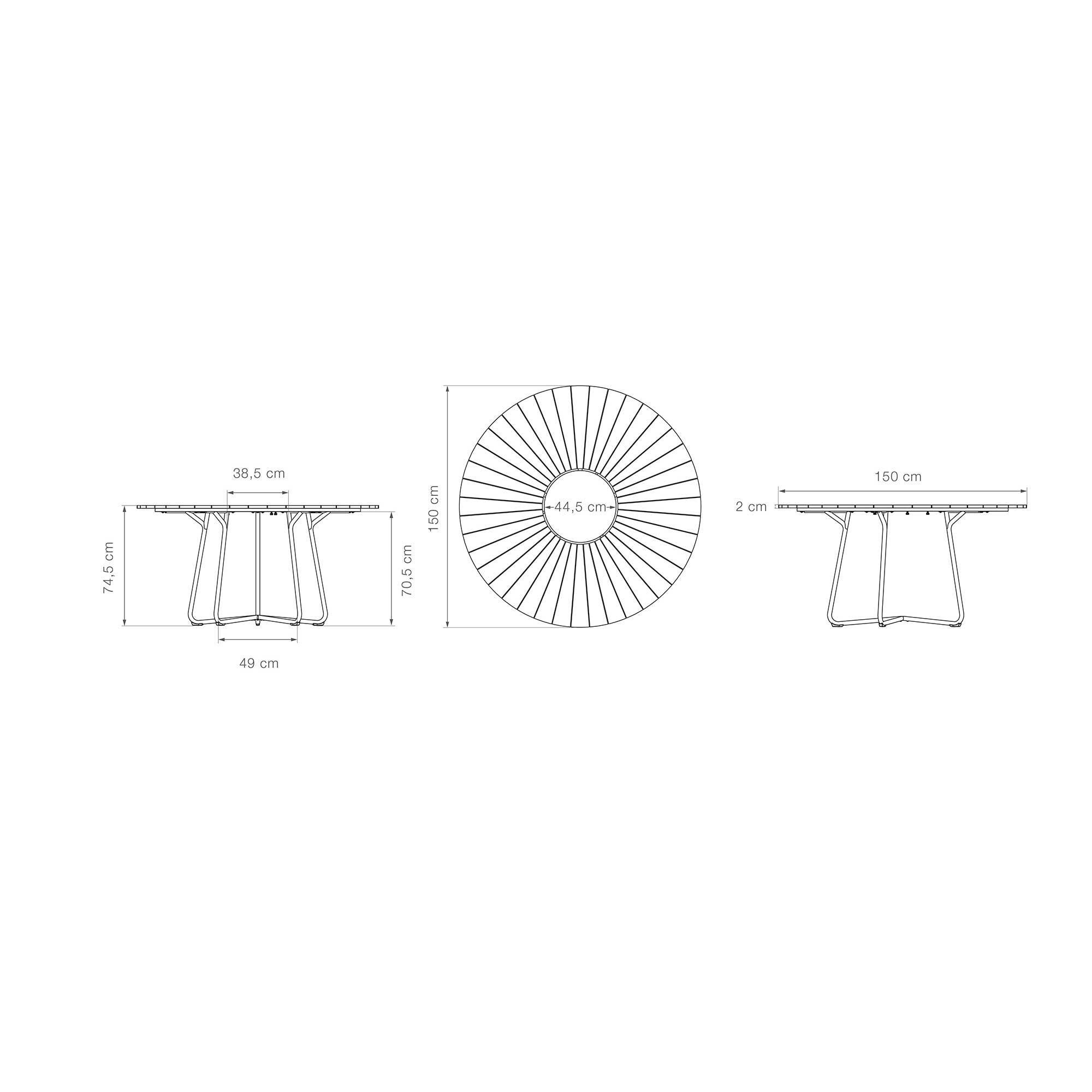Circle Outdoor Table Ø 150cm