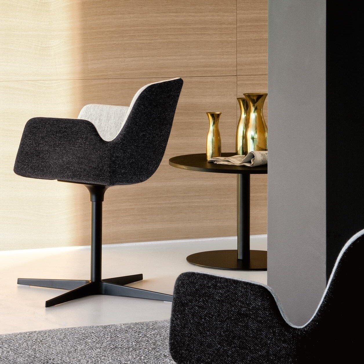 Brio Side Table Frame Black H40cm