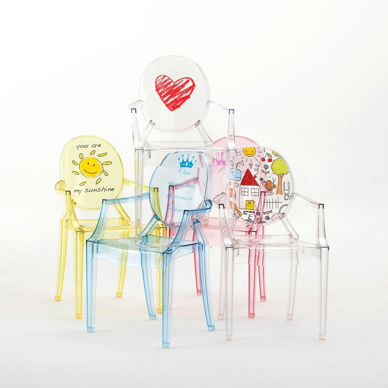 Lou Lou Ghost Children's Chair with Motive