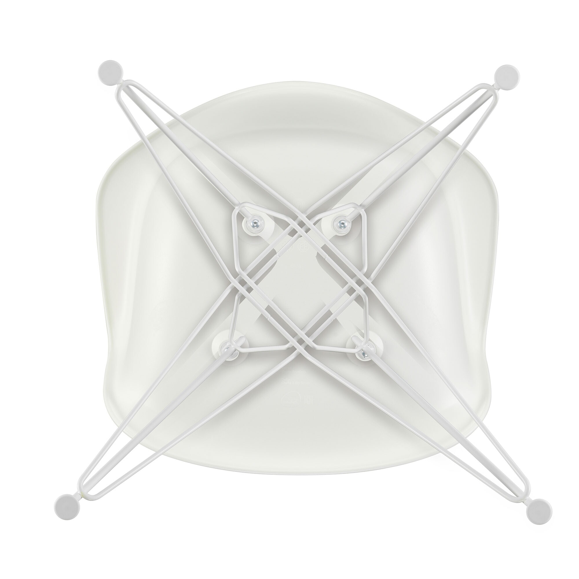 Eames Plastic Armchair DAR White Base