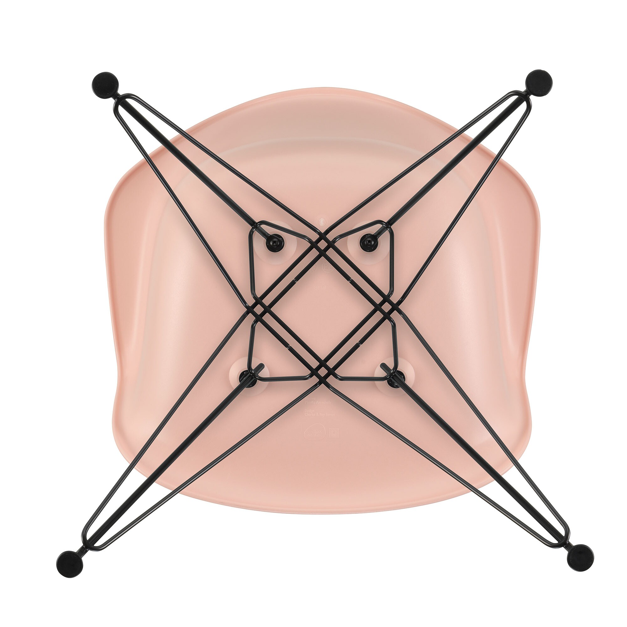 Eames Plastic Armchair DAR RE Black Base