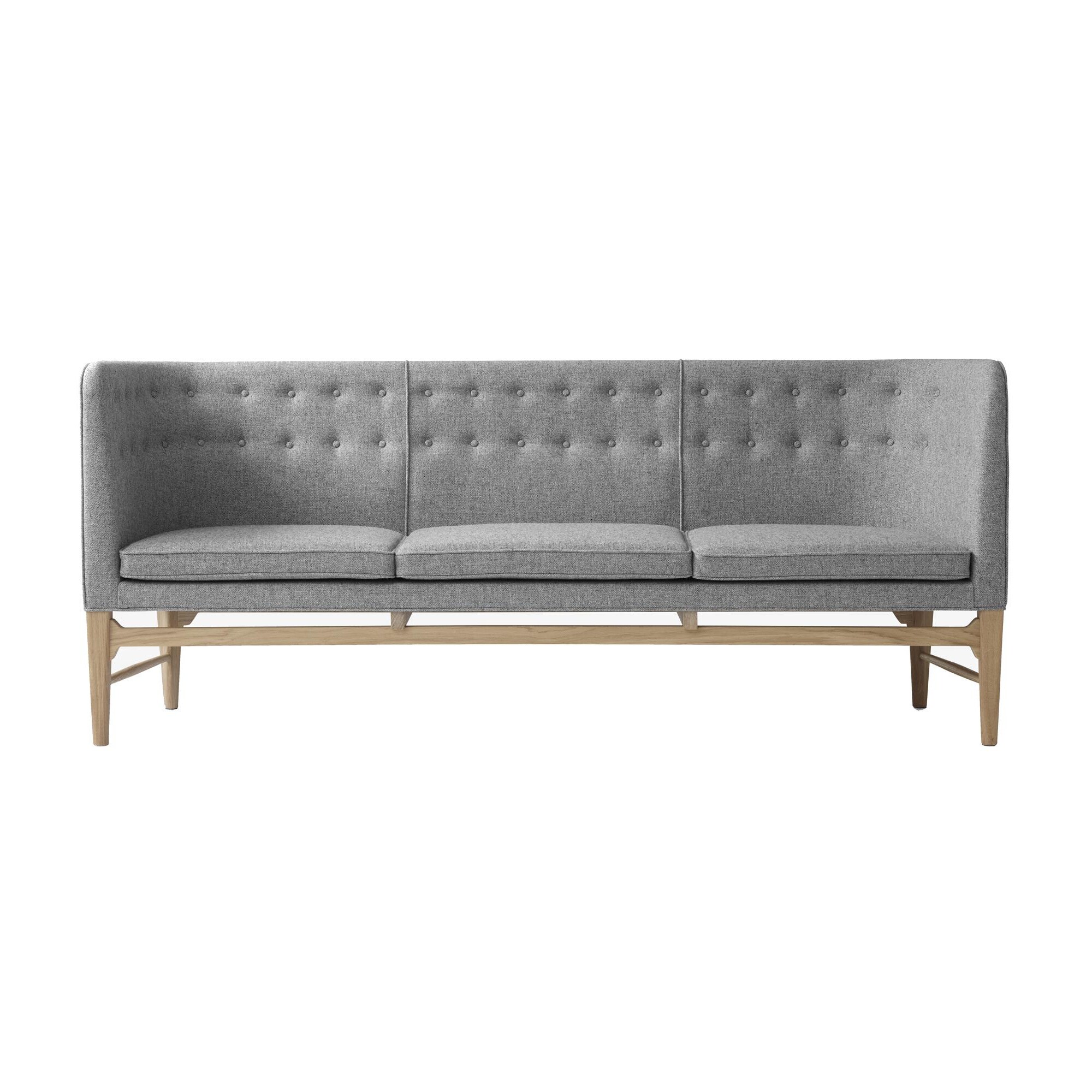 Mayor AJ5 3-Seater Sofa Oak Base
