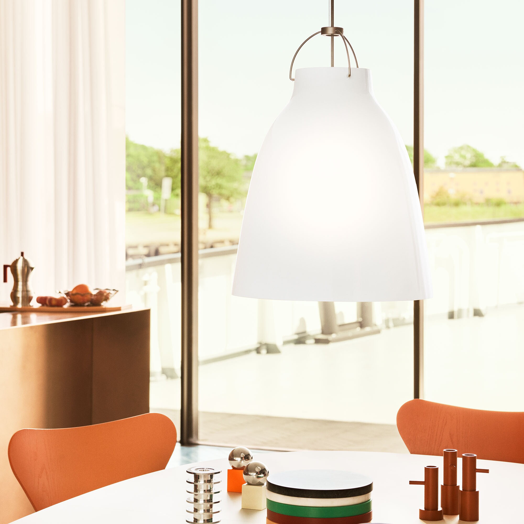 Caravaggio™ Suspension Lamp Opal Gass