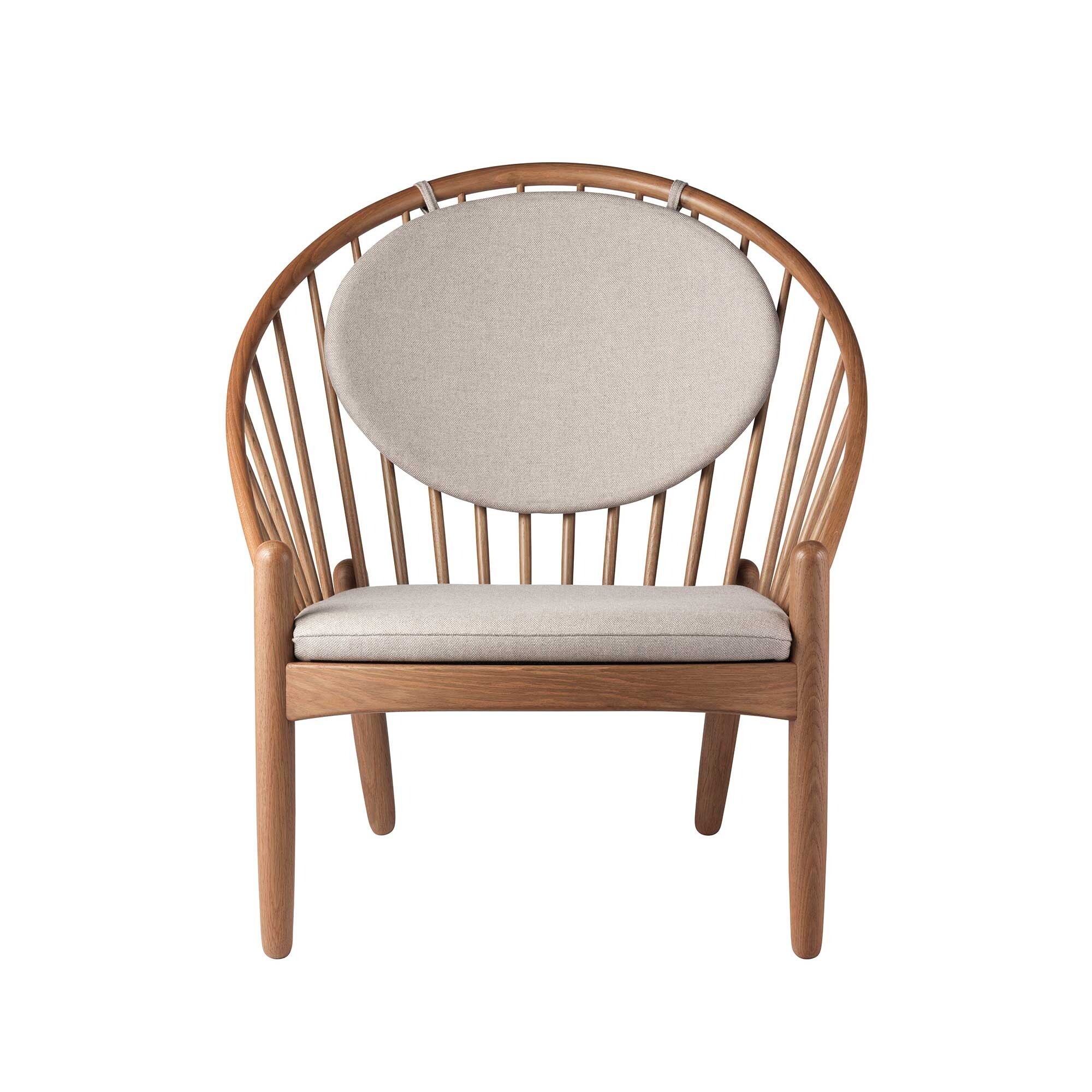 J166 Jørna Armchair Fabric Smoked Oak Base