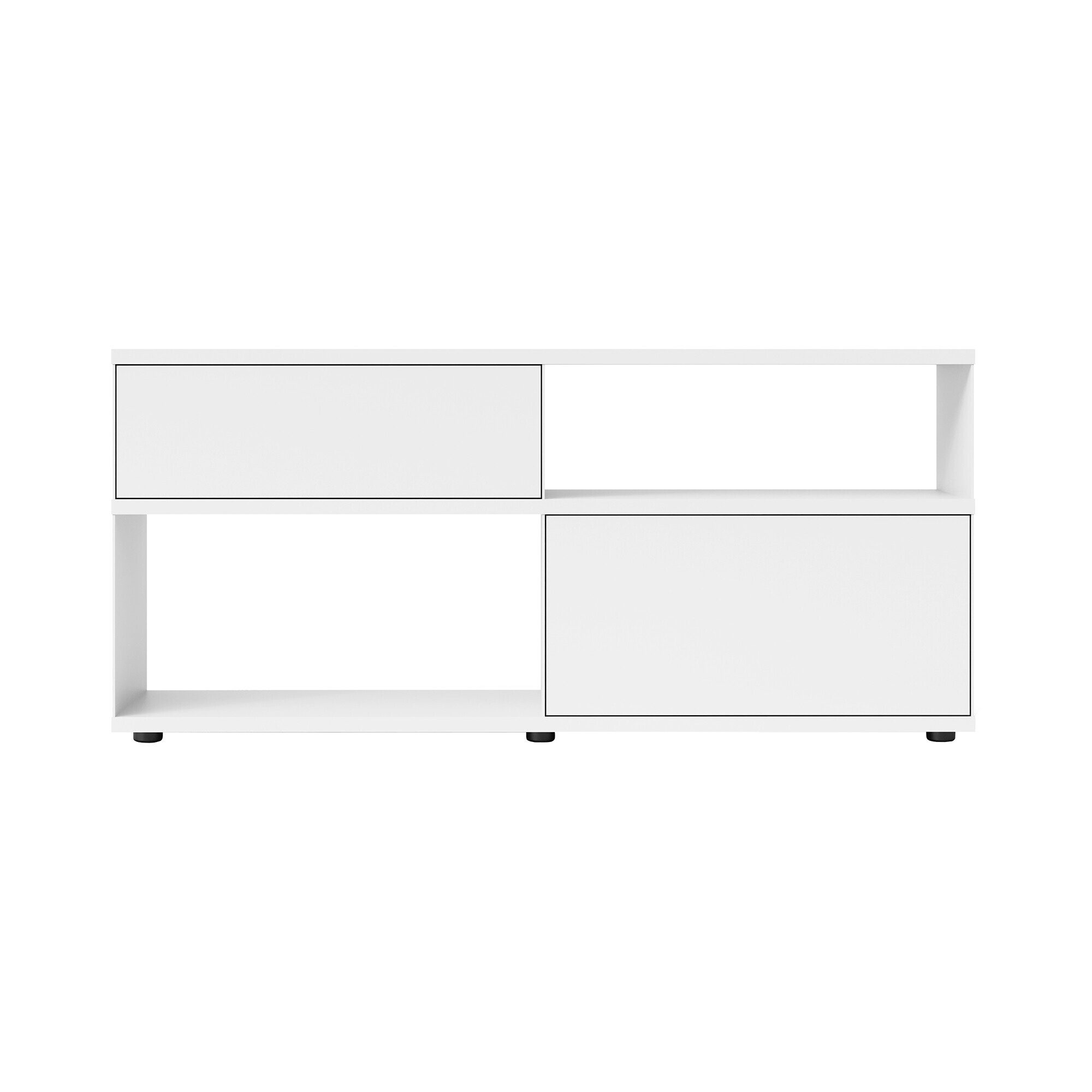 Flow Q Sideboard with Drawer and Flap Door 160x71x40cm