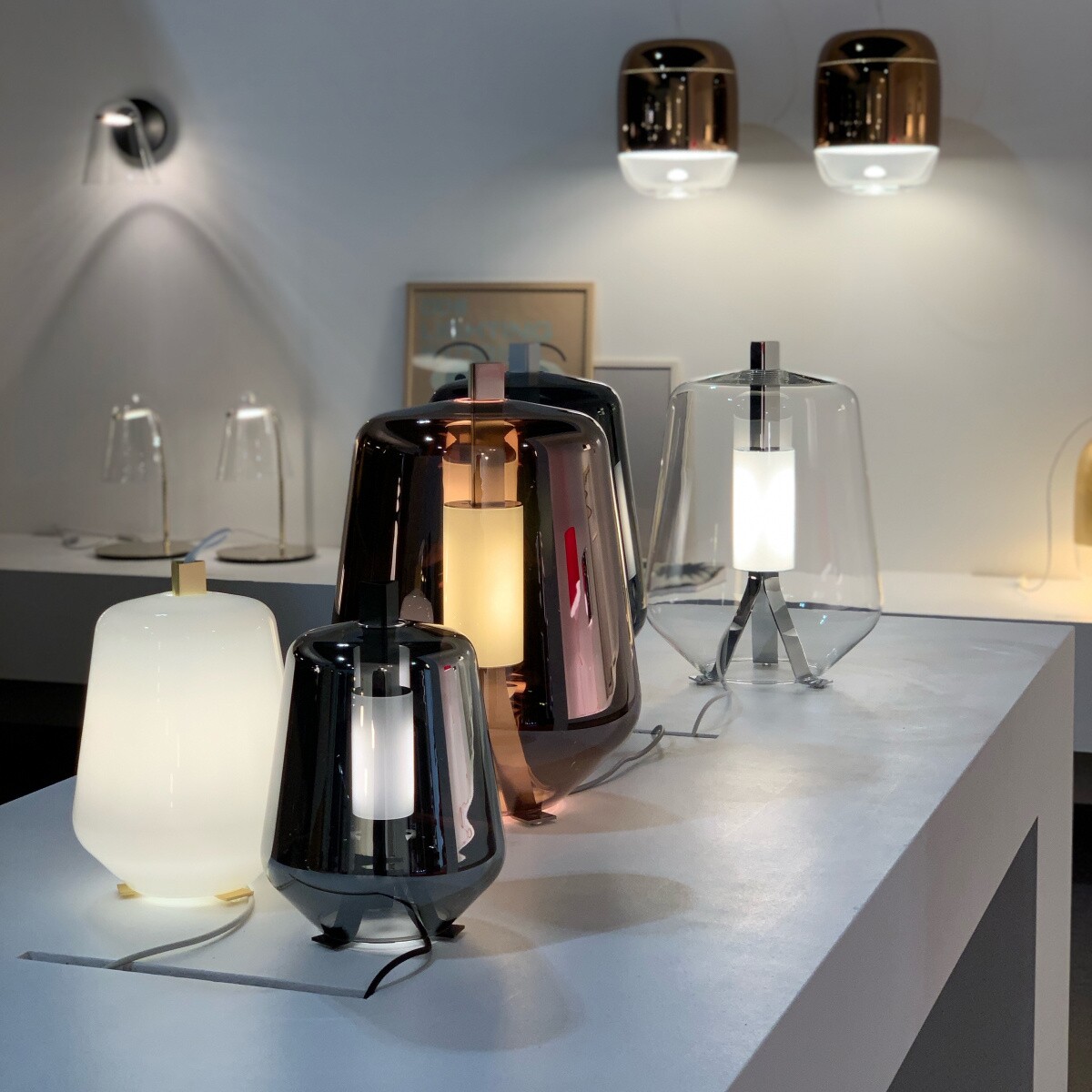 Luisa T3 LED Table Lamp White Base