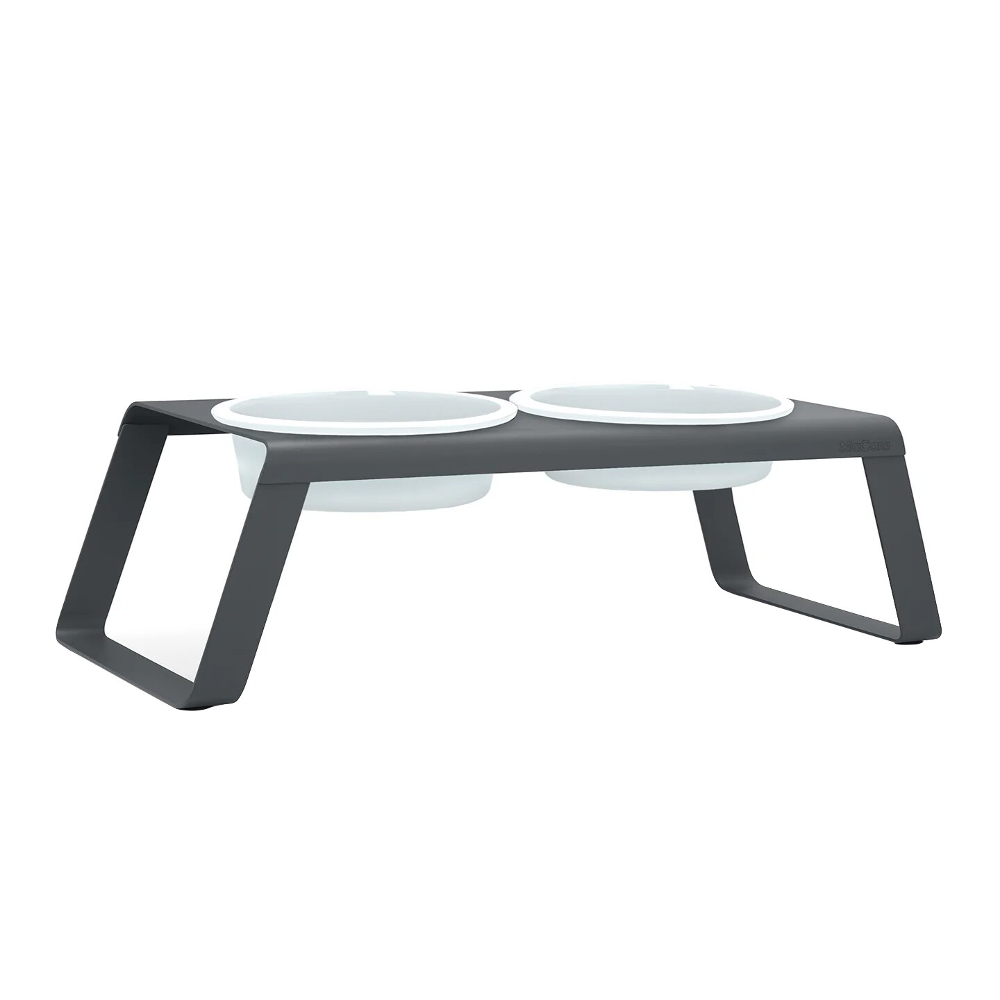 Desco Dog Bowl Stand with Porcelain Bowls L