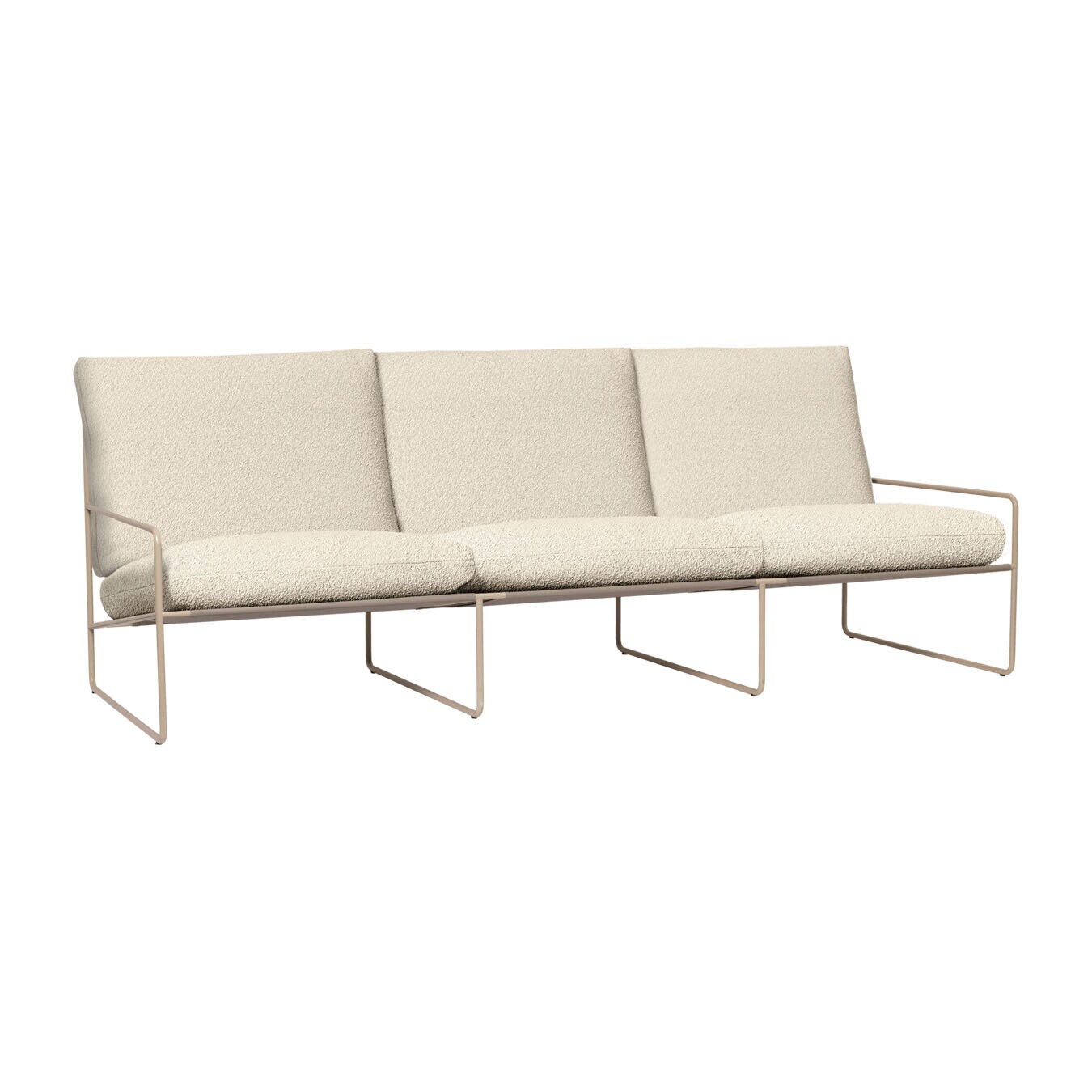 Desert Outdoor Sofa 3 Seater Fabric Bouclé
