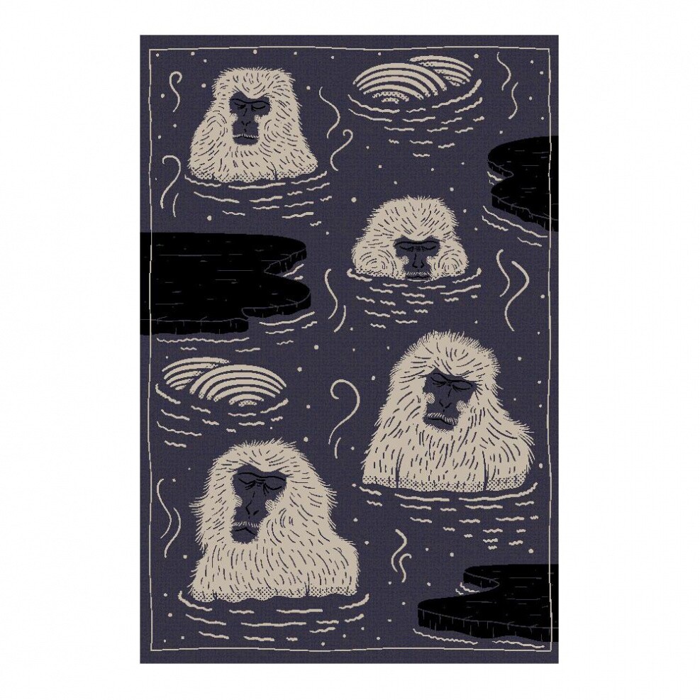 Indigo Macaque Blue Carpet