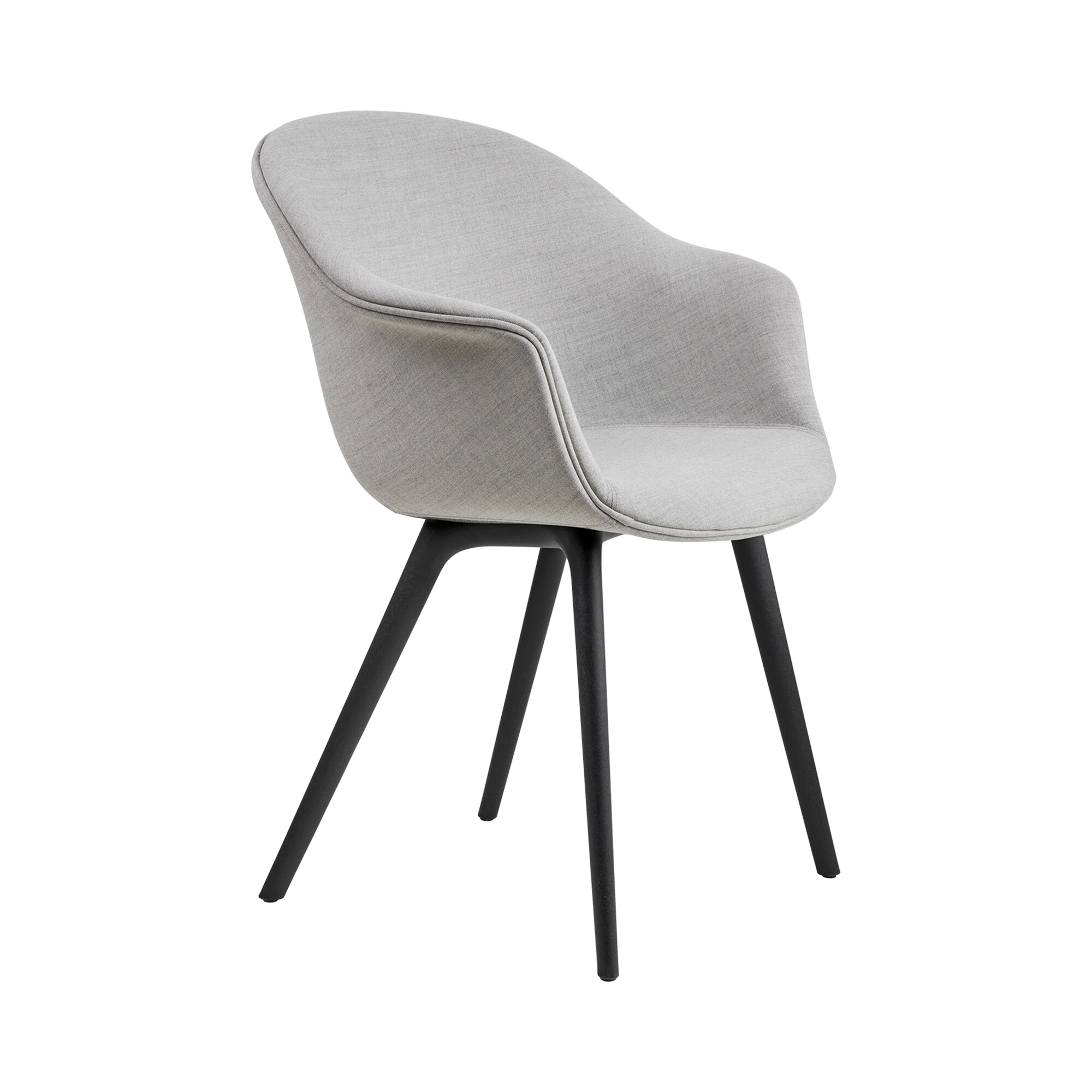 Bat Dining Chair Fully Upholstered Base Plastic