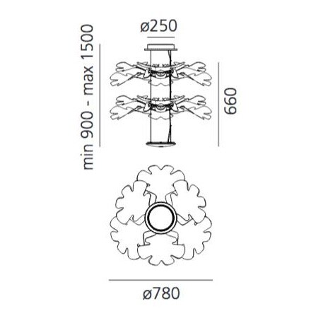 Chlorophilia 2 Sospensione LED Suspension Lamp App Control
