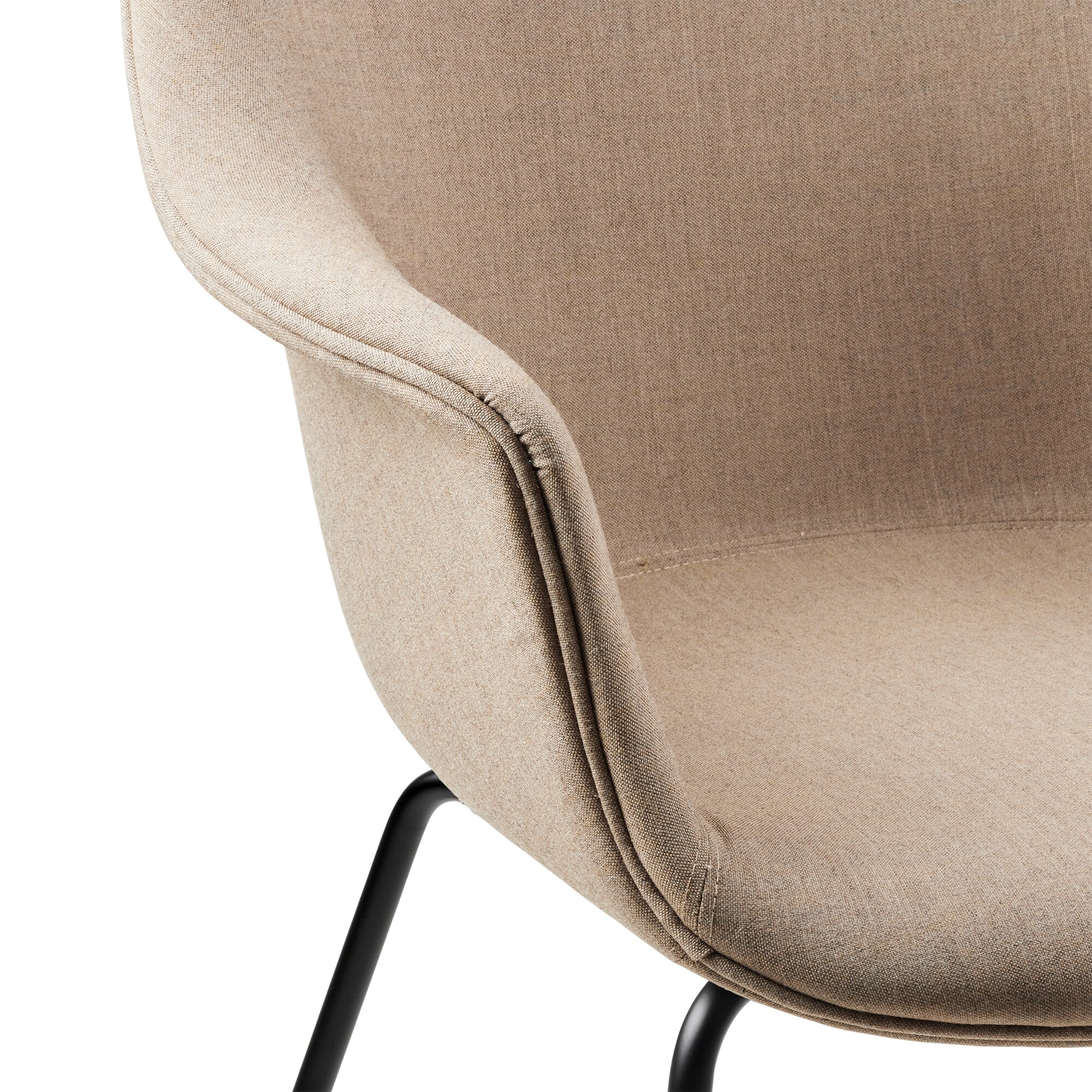 Bat Dining Chair Fully Upholstered Base Conic