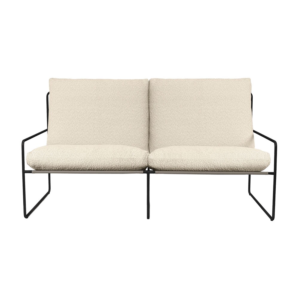 Desert Outdoor Sofa 2 Seater Fabric Bouclé