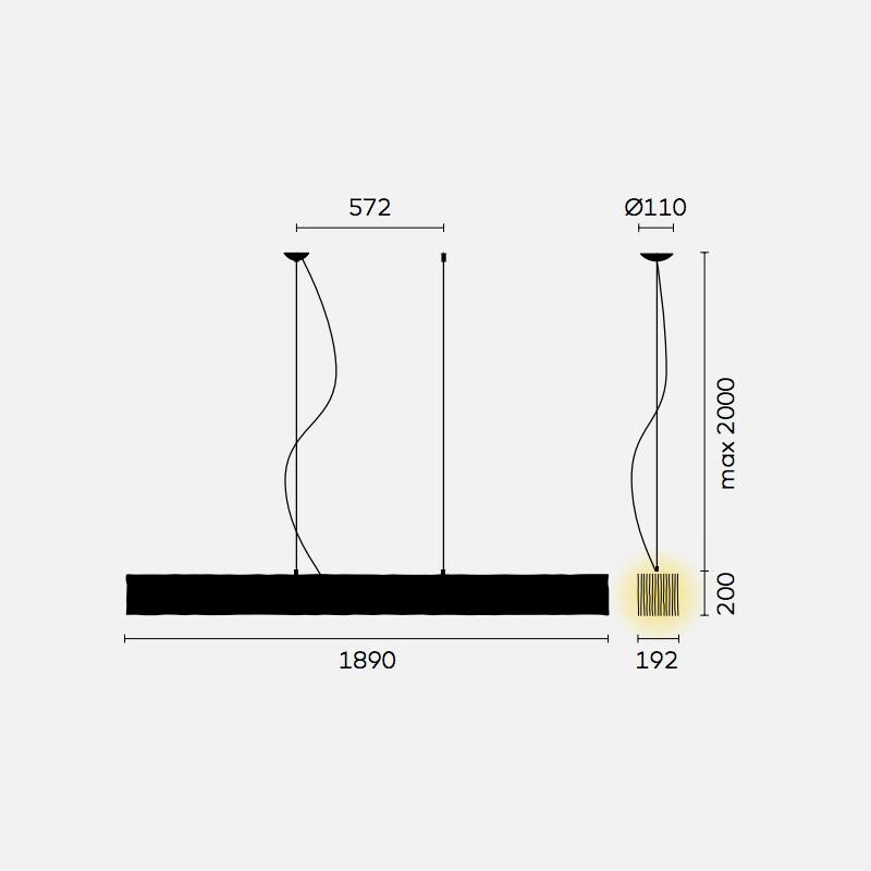 One By One LED Suspension Lamp
