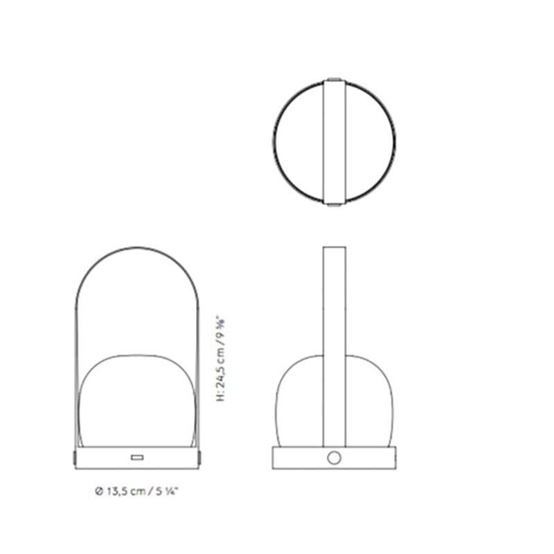 Carrie Portable LED Lamp with Battery