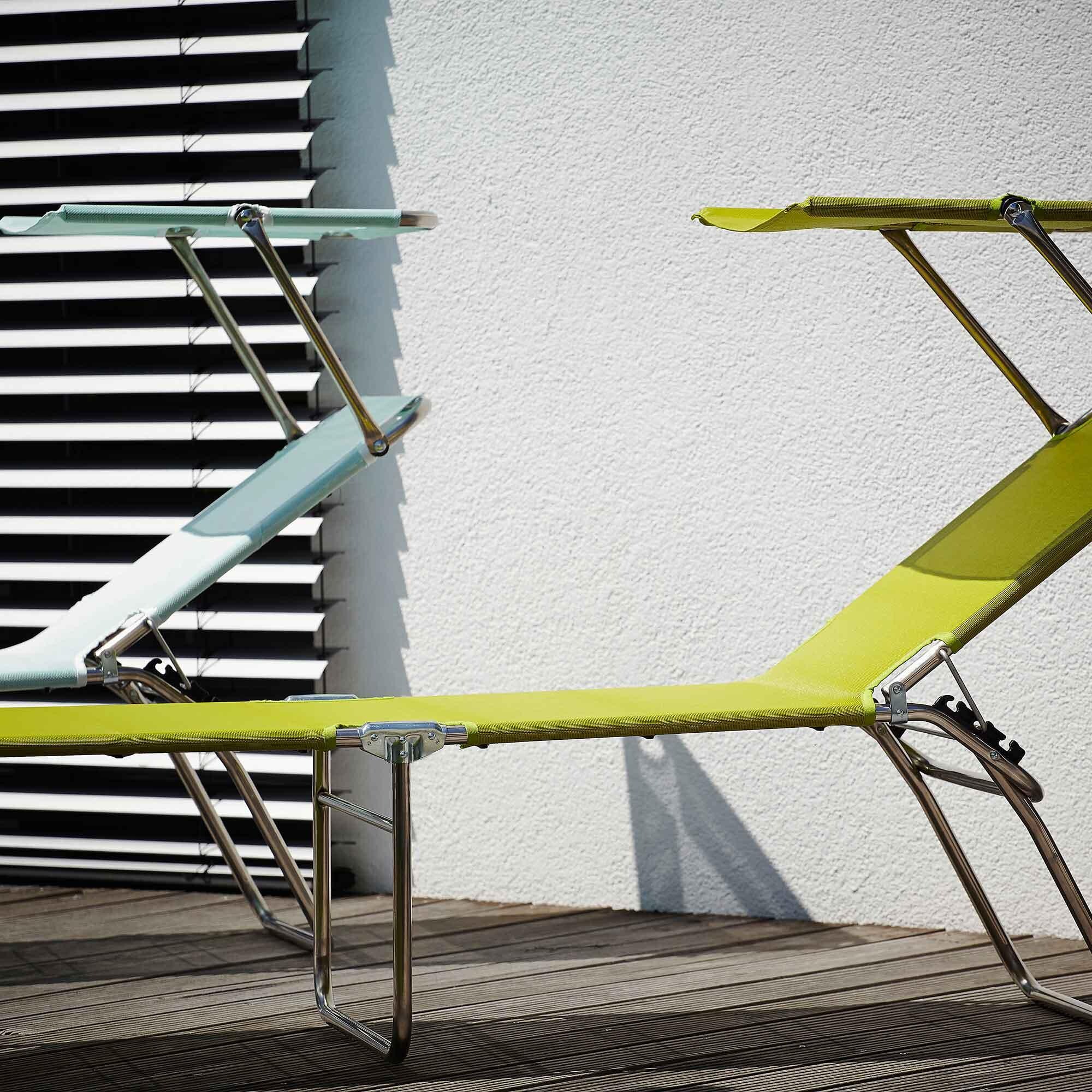 Fiam Amigo 40+ Sun Lounger with Sun Top