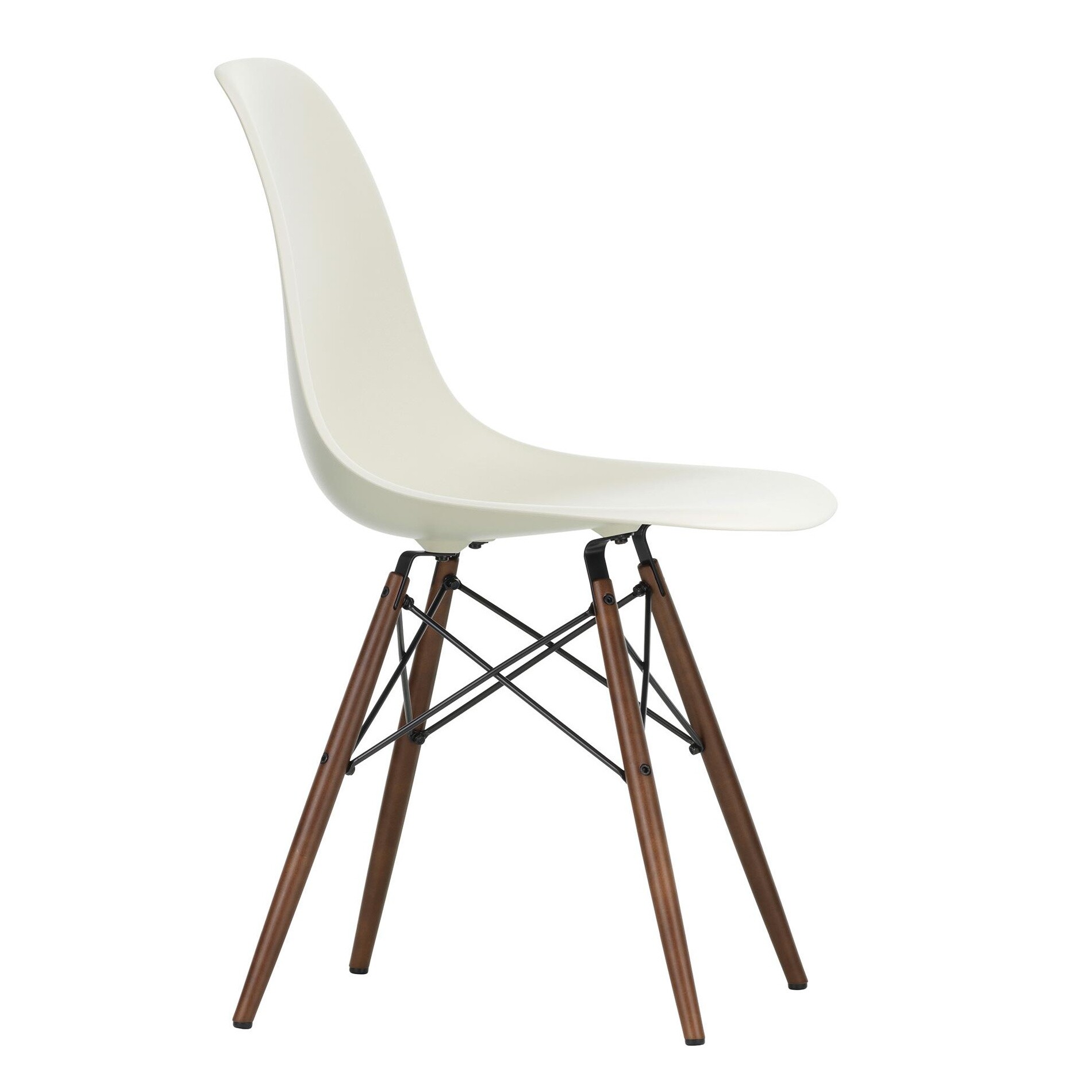 Eames Plastic Side Chair DSW RE Dark Maple Base